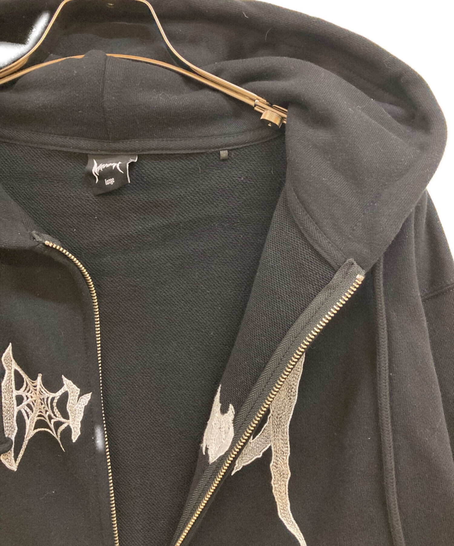 中古・古着通販】Noremid (ノーリミッド) ジップパーカー ブラック