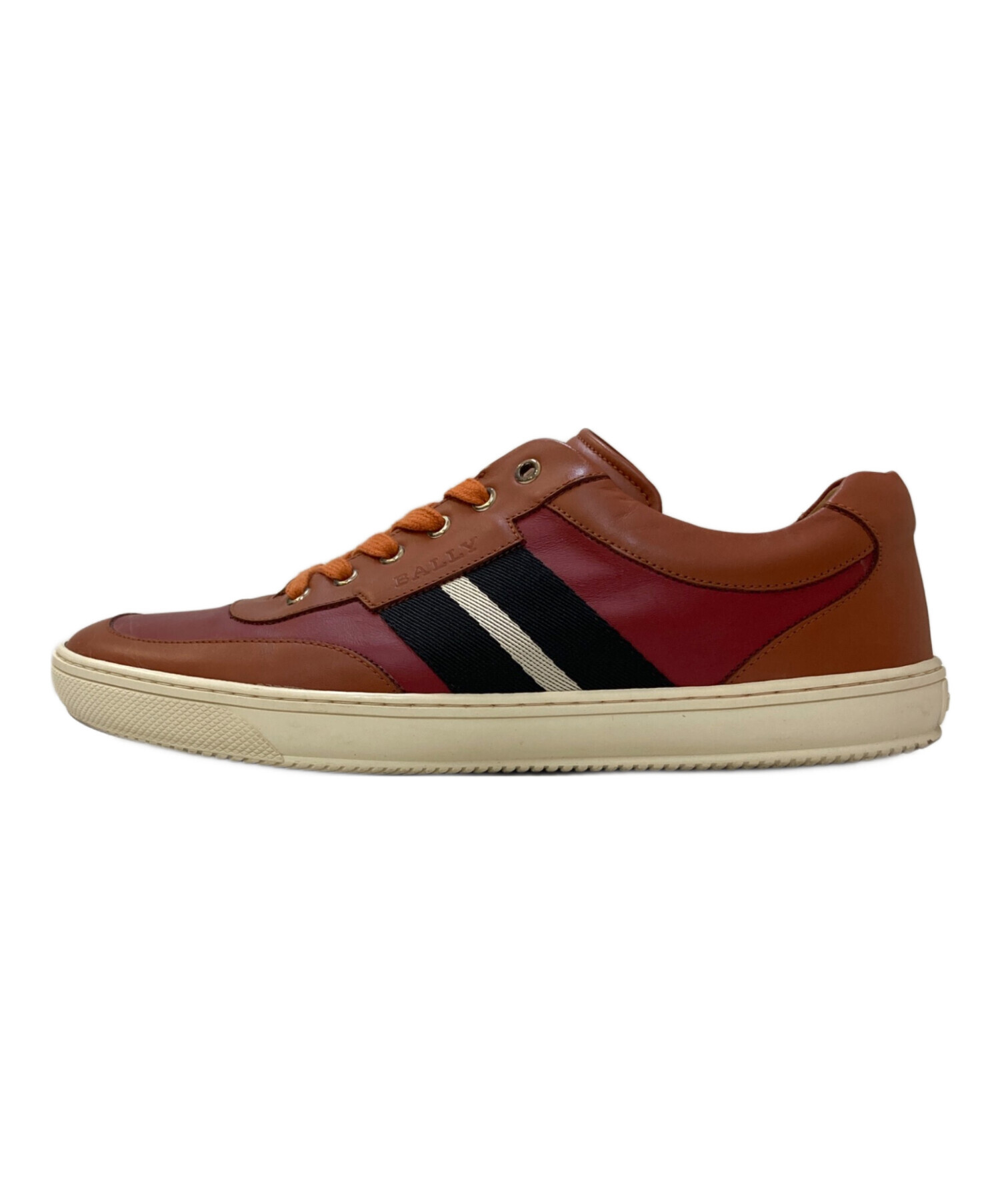 中古・古着通販】BALLY (バリー) レザースニーカー ブラウン サイズ:27