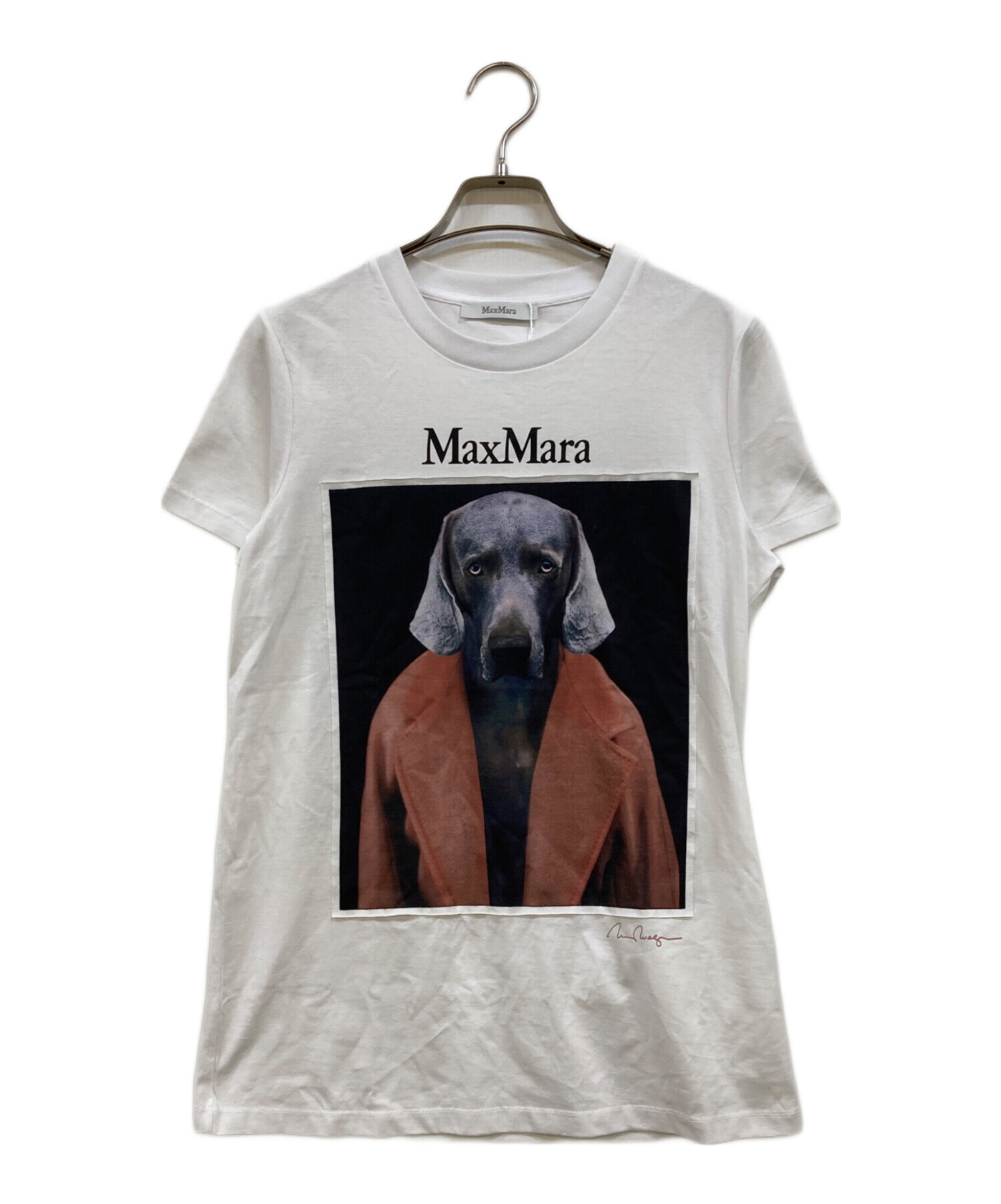 中古・古着通販】MaxMara (マックスマーラ) ドッグプリントTシャツ