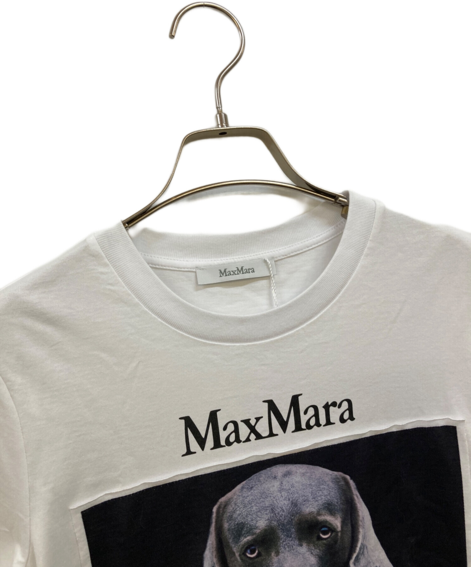 中古・古着通販】MaxMara (マックスマーラ) ドッグプリントTシャツ