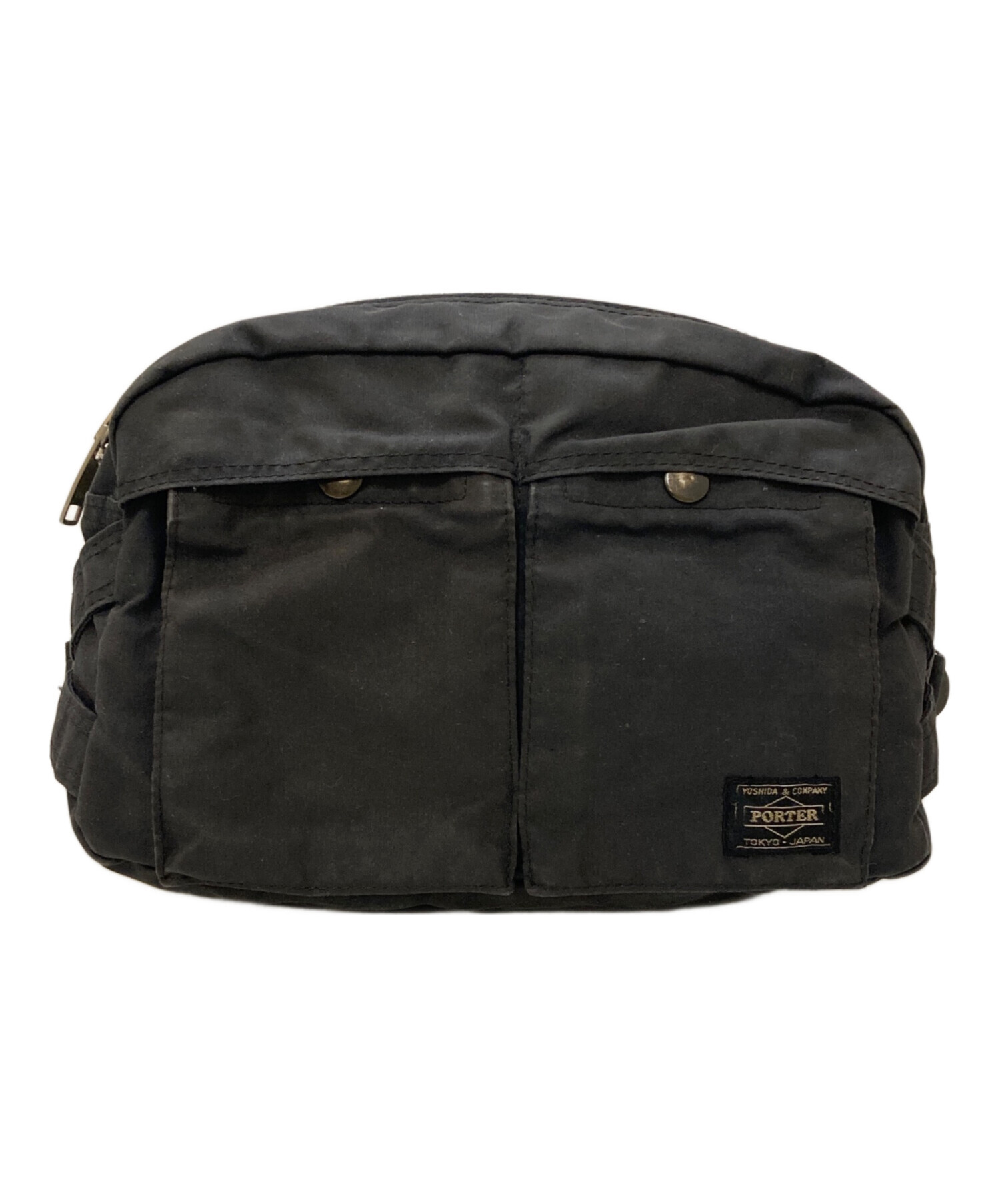 中古・古着通販】PORTER (ポーター) ウエストバッグ ブラック 