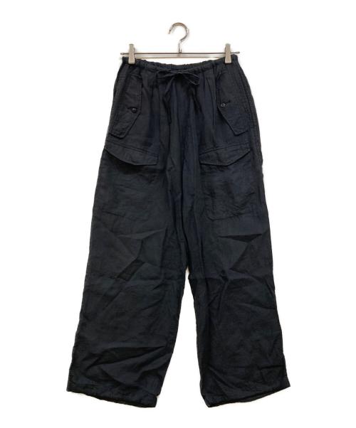 中古・古着通販】TICCA (ティッカ) リネンカーゴパンツ ブラック