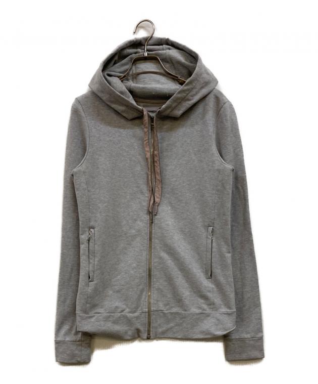Prada グレー フードジャケット M タグ付き 中古・古着通販】PRADA (プラダ) ジップアップパーカー グレー サイズ