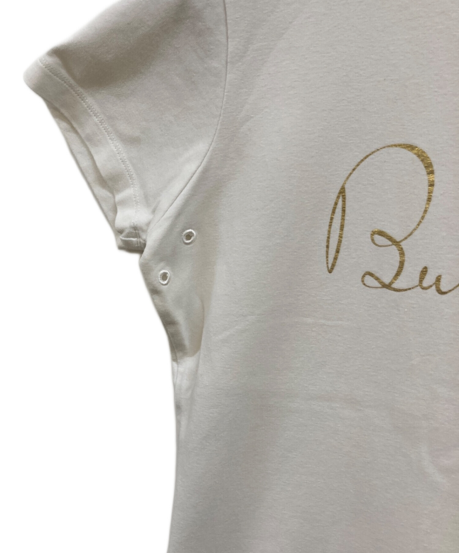 中古・古着通販】BURBERRY (バーバリー) ロゴプリントTシャツ ホワイト