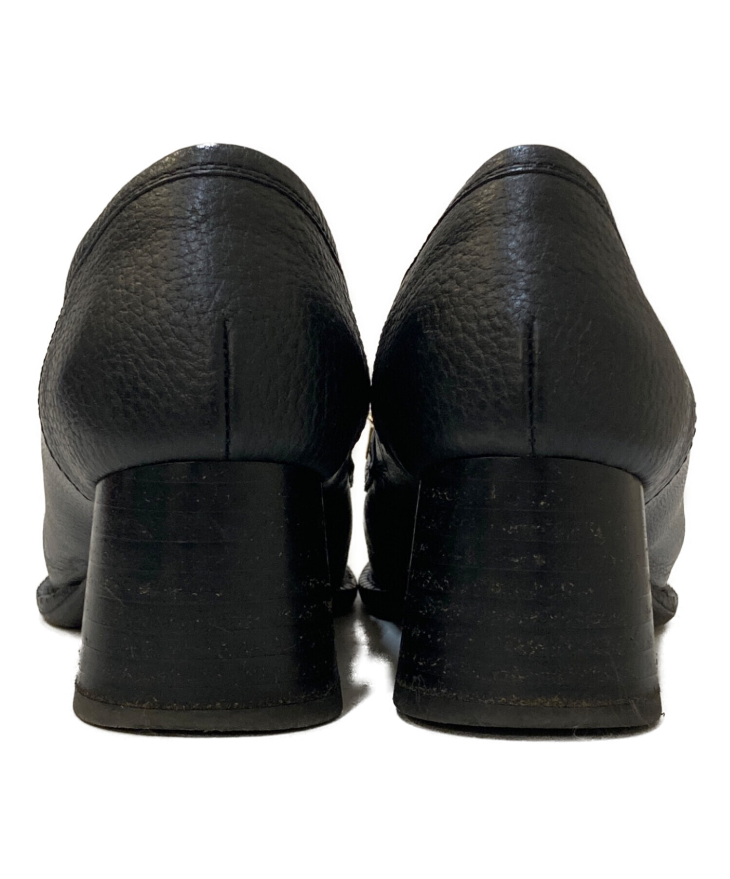 S*i様 GUCCI ブラック ハイヒール・パンプス　EUサイズ　35C 美品 中古・古着通販】GUCCI (グッチ) チェーンビット ハイヒールパンプス