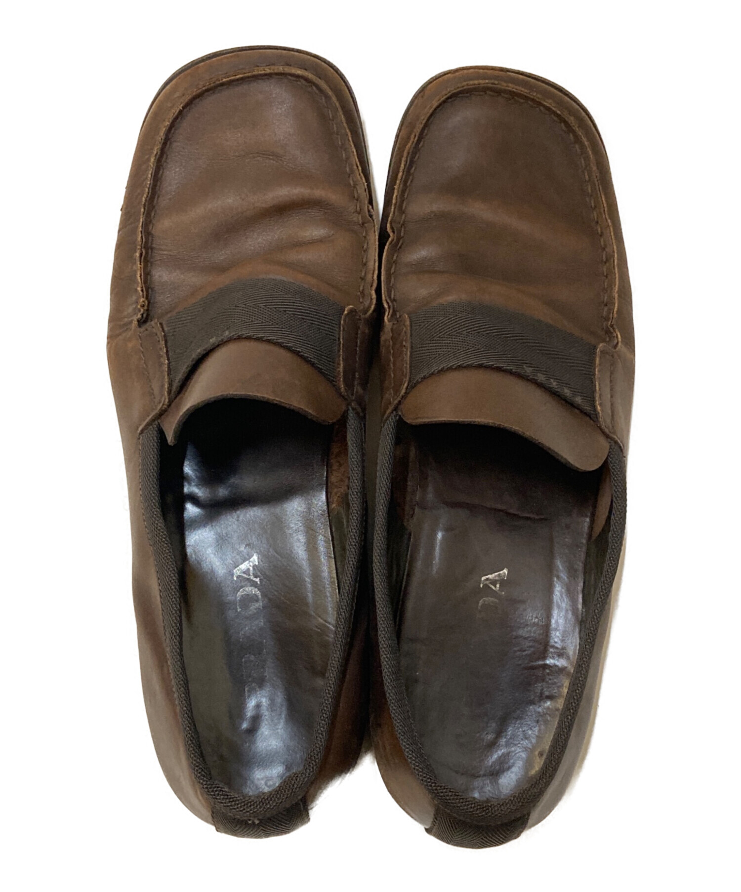 中古・古着通販】PRADA (プラダ) スクエアトゥ コインローファー