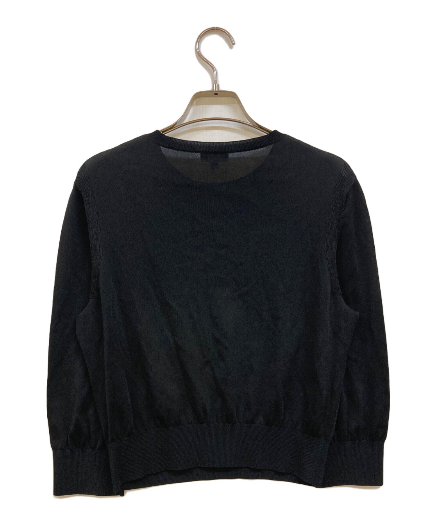 中古・古着通販】CHANEL (シャネル) ココボタンニット ブラック サイズ