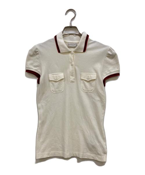 中古・古着通販】MONCLER (モンクレール) ポロシャツ ホワイト サイズ