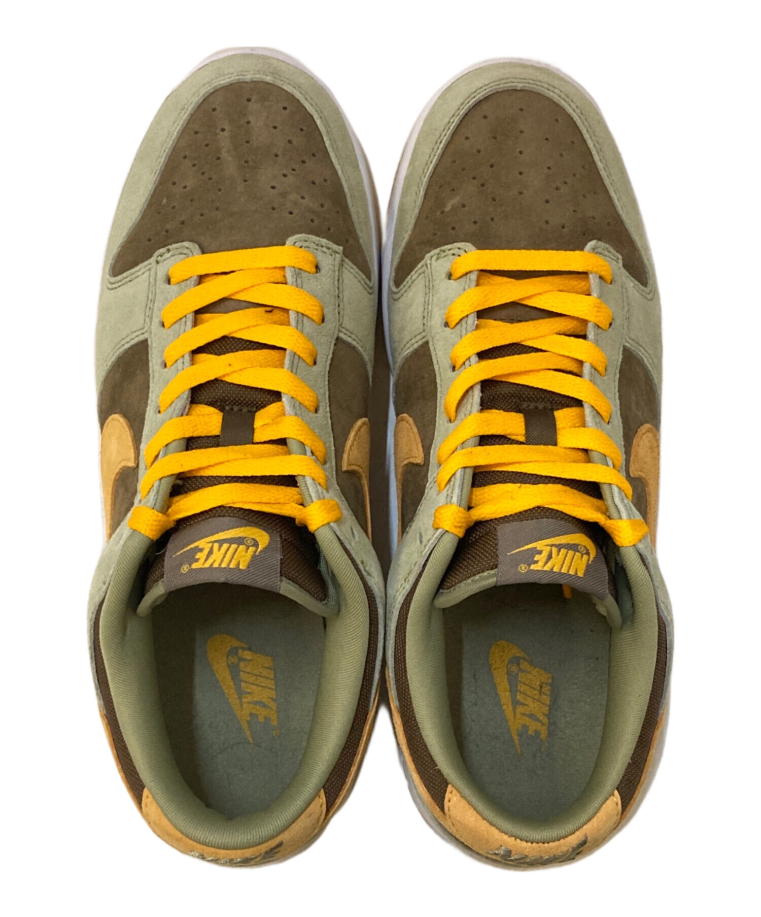 Nike Dunk Low スニーカー グリーン/ブラウン/イエロー 中古・古着通販】NIKE (ナイキ) Nike Dunk Low SE グリーン×オレンジ