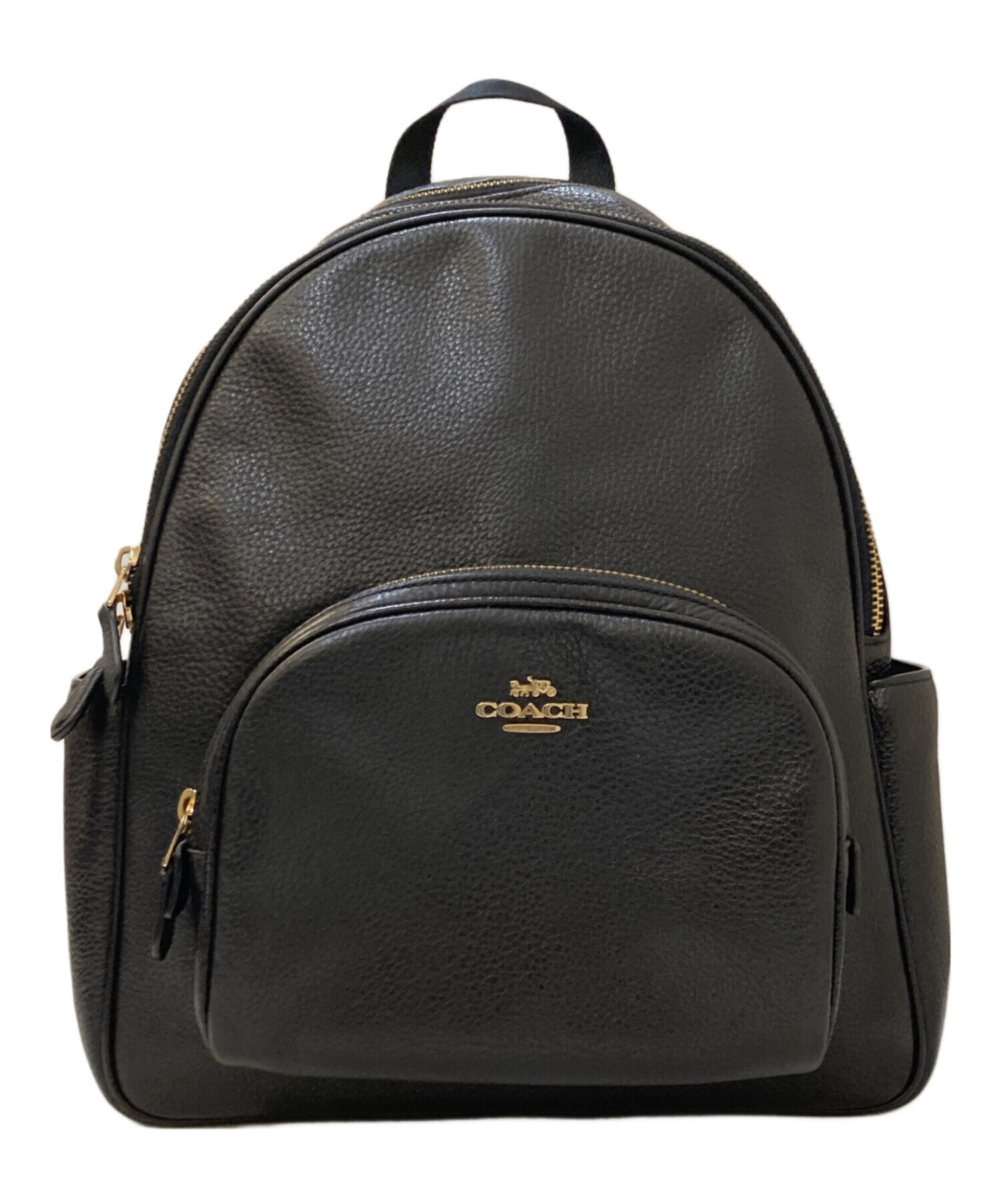 COACH ⭐︎ブラックレザー リュック（中古品） 中古・古着通販】COACH (コーチ) レザーリュック ブラック｜ブランド