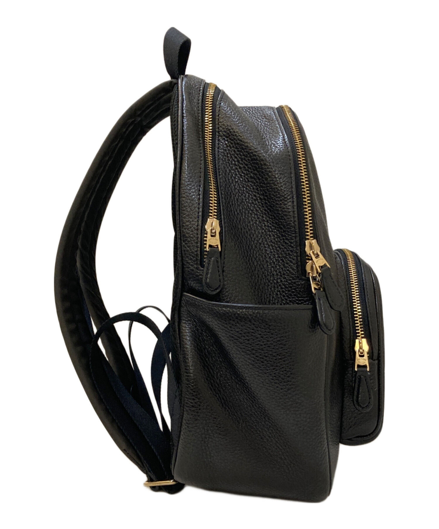 中古・古着通販】COACH (コーチ) レザーリュック ブラック｜ブランド