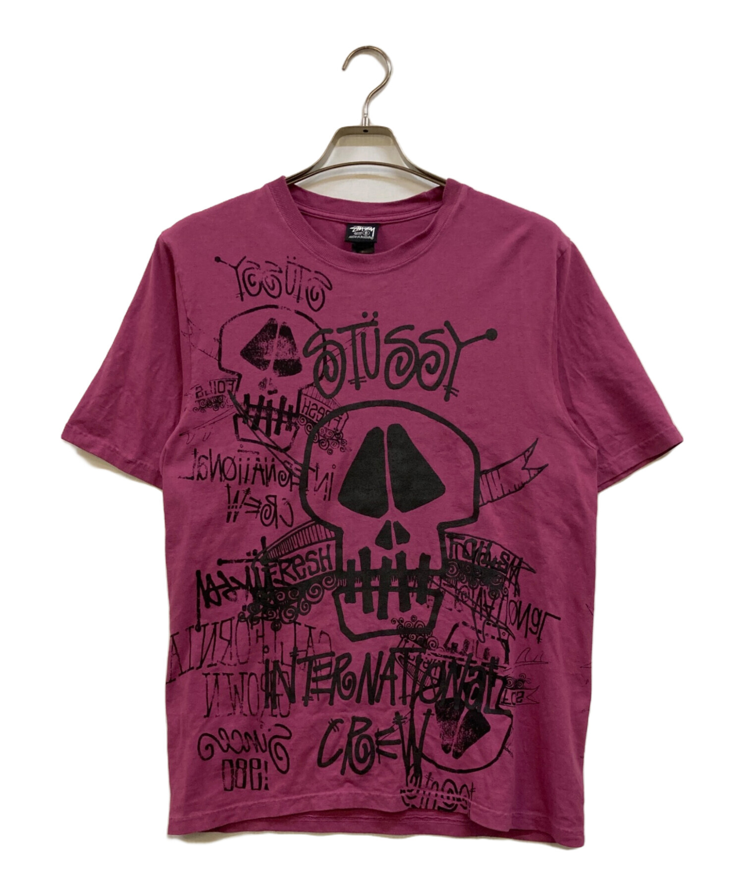 中古・古着通販】stussy (ステューシー) SKULLS PIGMENT DYED TEE