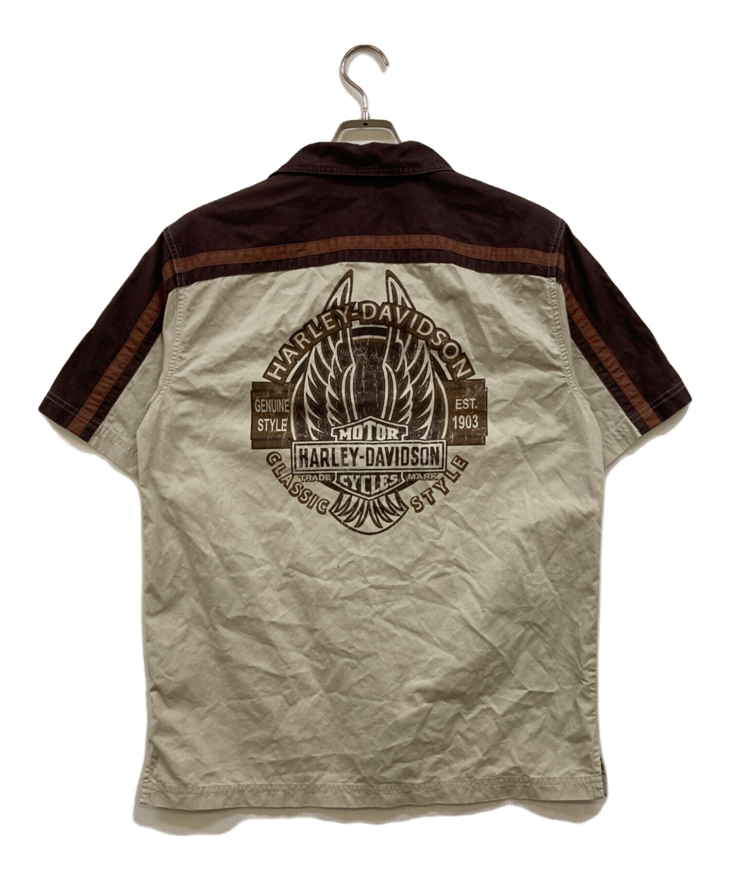 ハーレー Harley-Davidson コーデュロイシャツ 刺繍ロゴ スリル 【公式