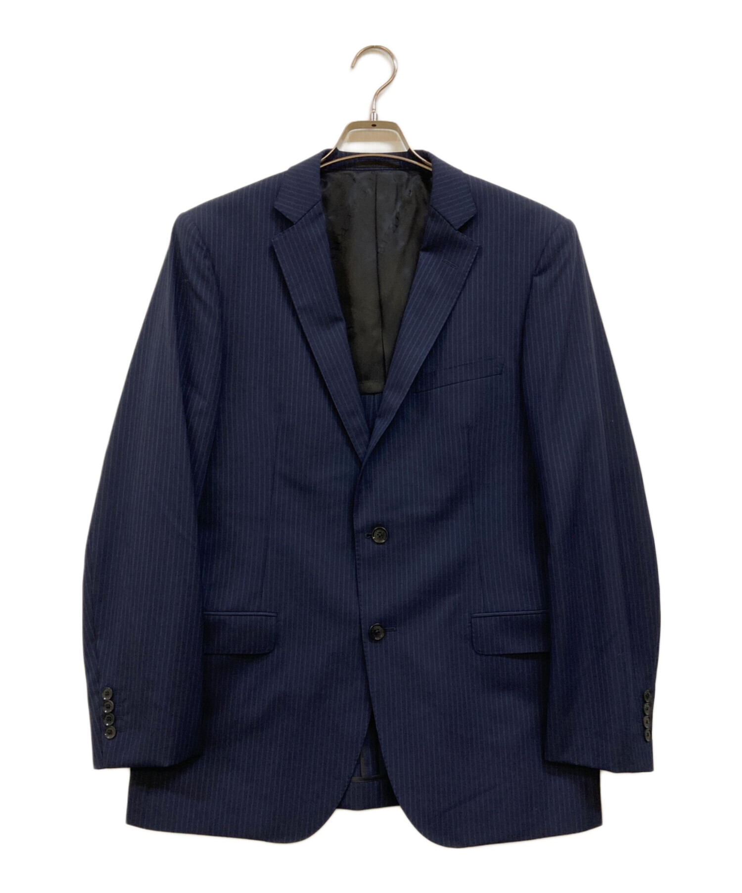 バーバリー ロンドン　スーツ セットアップ　ネイビー　毛100 13BR 中古・古着通販】BURBERRY LONDON (バーバリーロンドン) 3P