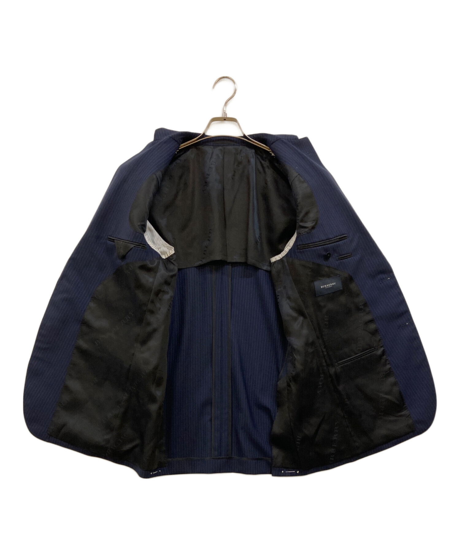 バーバリー ロンドン　スーツ セットアップ　ネイビー　毛100 13BR 中古・古着通販】BURBERRY LONDON (バーバリーロンドン) 3P