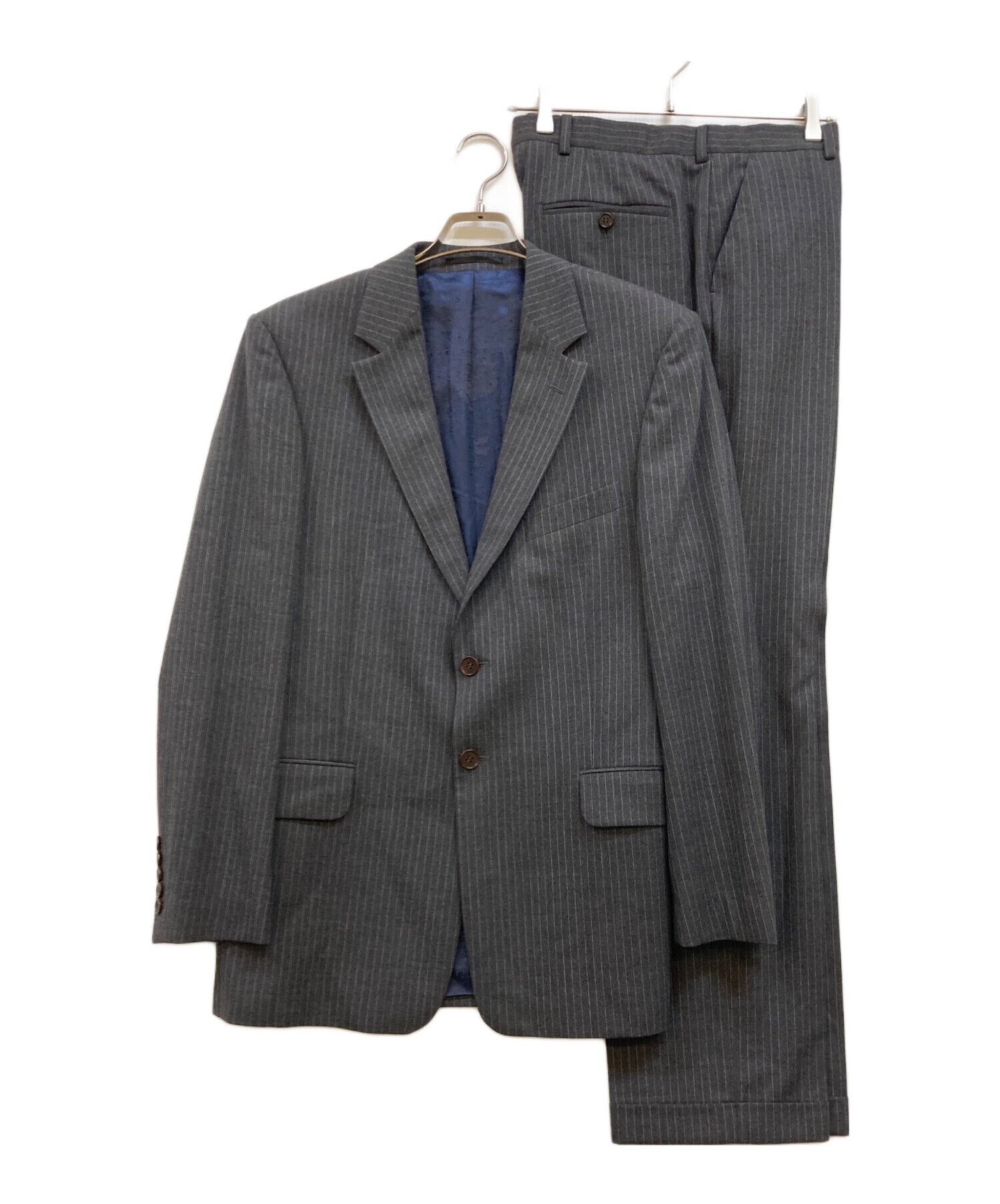 ピーエスポールスミス　セットアップ　ダークグレー　裏地派手　XL相当　42 中古・古着通販】Paul Smith London (ポールスミスロンドン) 裏地
