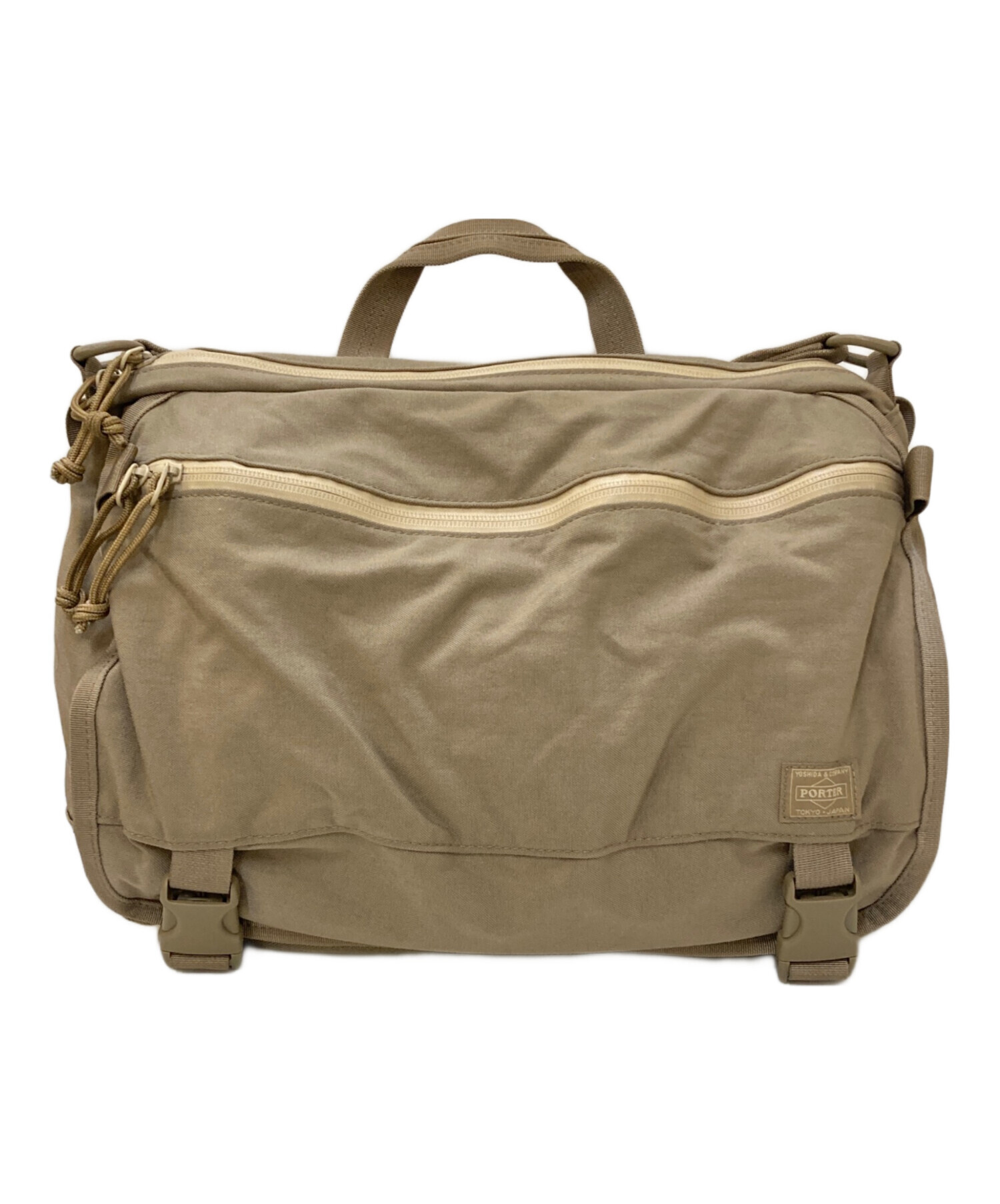半額以下PORTER スリングバッグ ベージュ 中古・古着通販】PORTER (ポーター) KLUNKERZ SHOULDER BAG(S