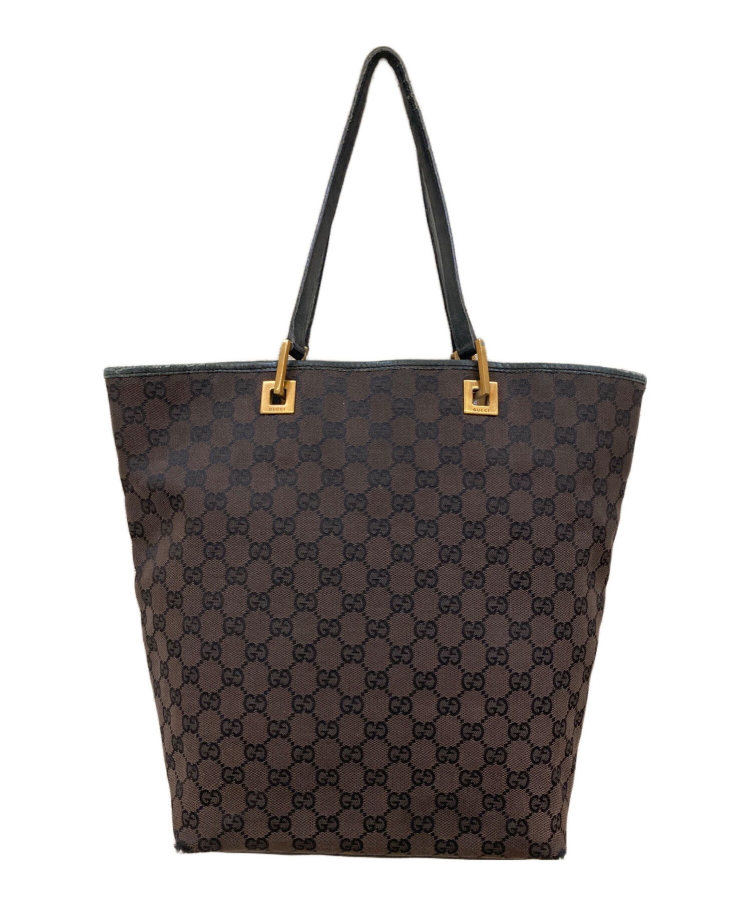 中古・古着通販】GUCCI (グッチ) GGキャンバス トートバッグ ブラウン