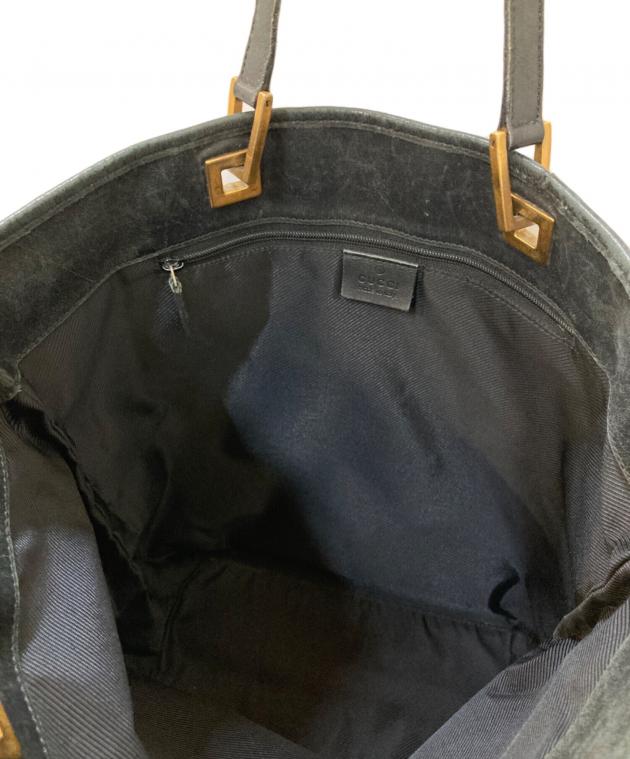 中古・古着通販】GUCCI (グッチ) GGキャンバス トートバッグ ブラウン