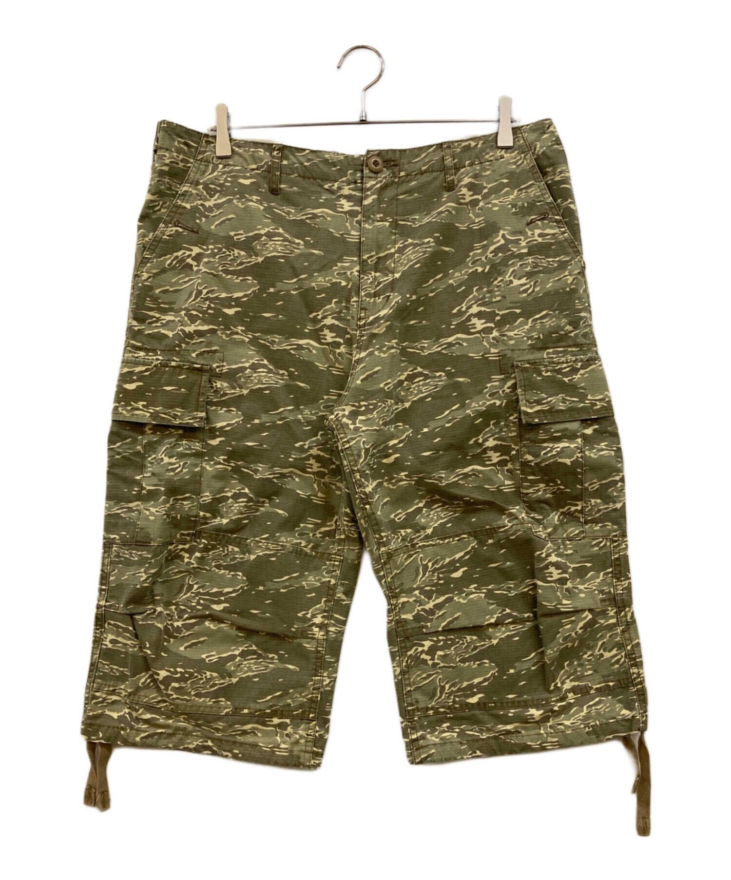 中古・古着通販】stussy (ステューシー) カモフラハーフカーゴパンツ
