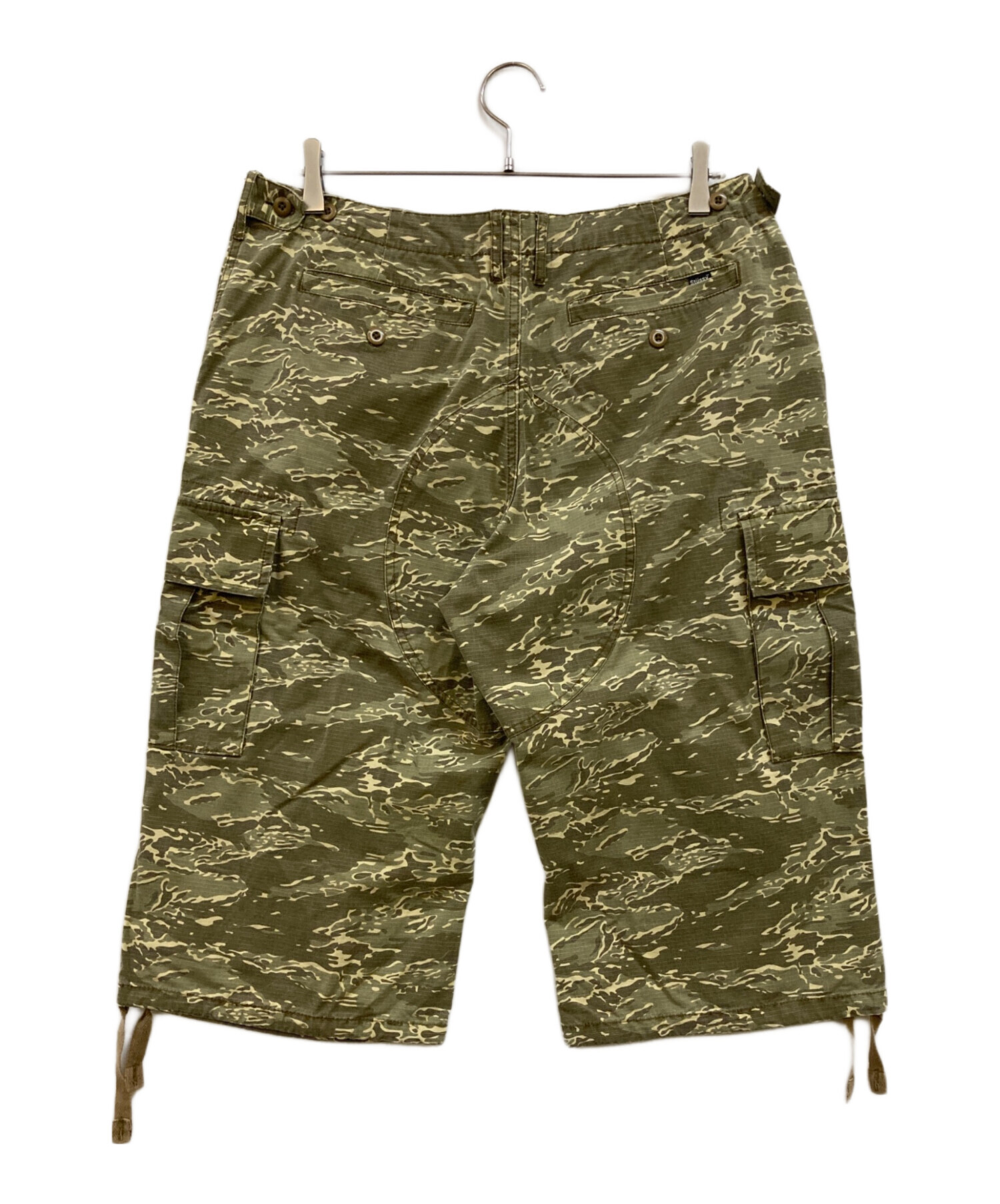 中古・古着通販】stussy (ステューシー) カモフラハーフカーゴパンツ