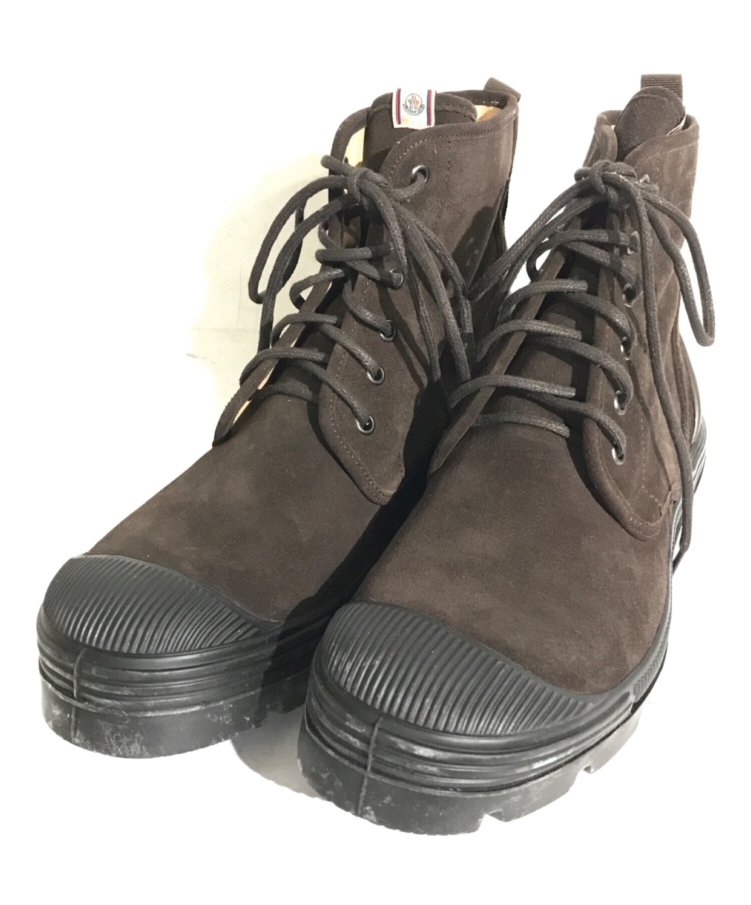 中古・古着通販】MONCLER (モンクレール) レースアップブーツ ブラウン 