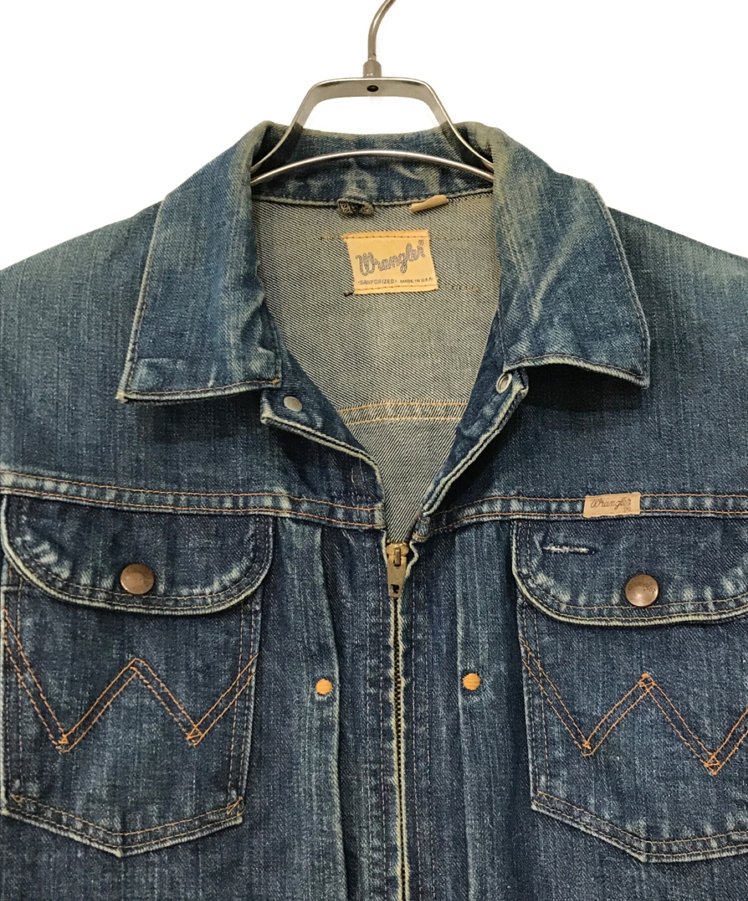 中古・古着通販】Wrangler (ラングラー) 60sデニムジャケット ブルー