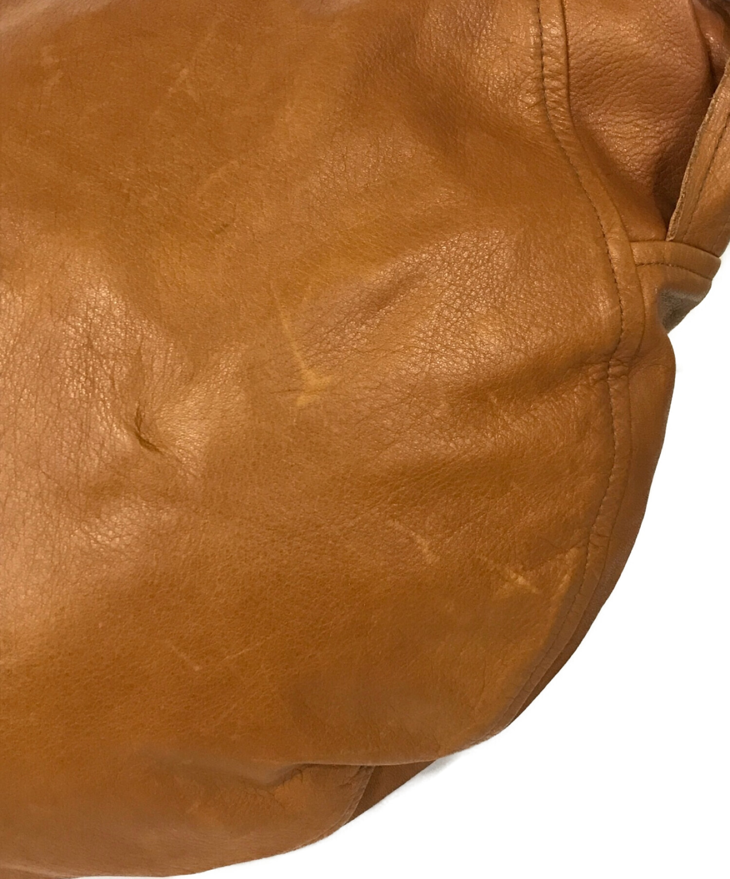 中古・古着通販】CCU (シーシーユー) レザーショルダーバッグ ブラウン