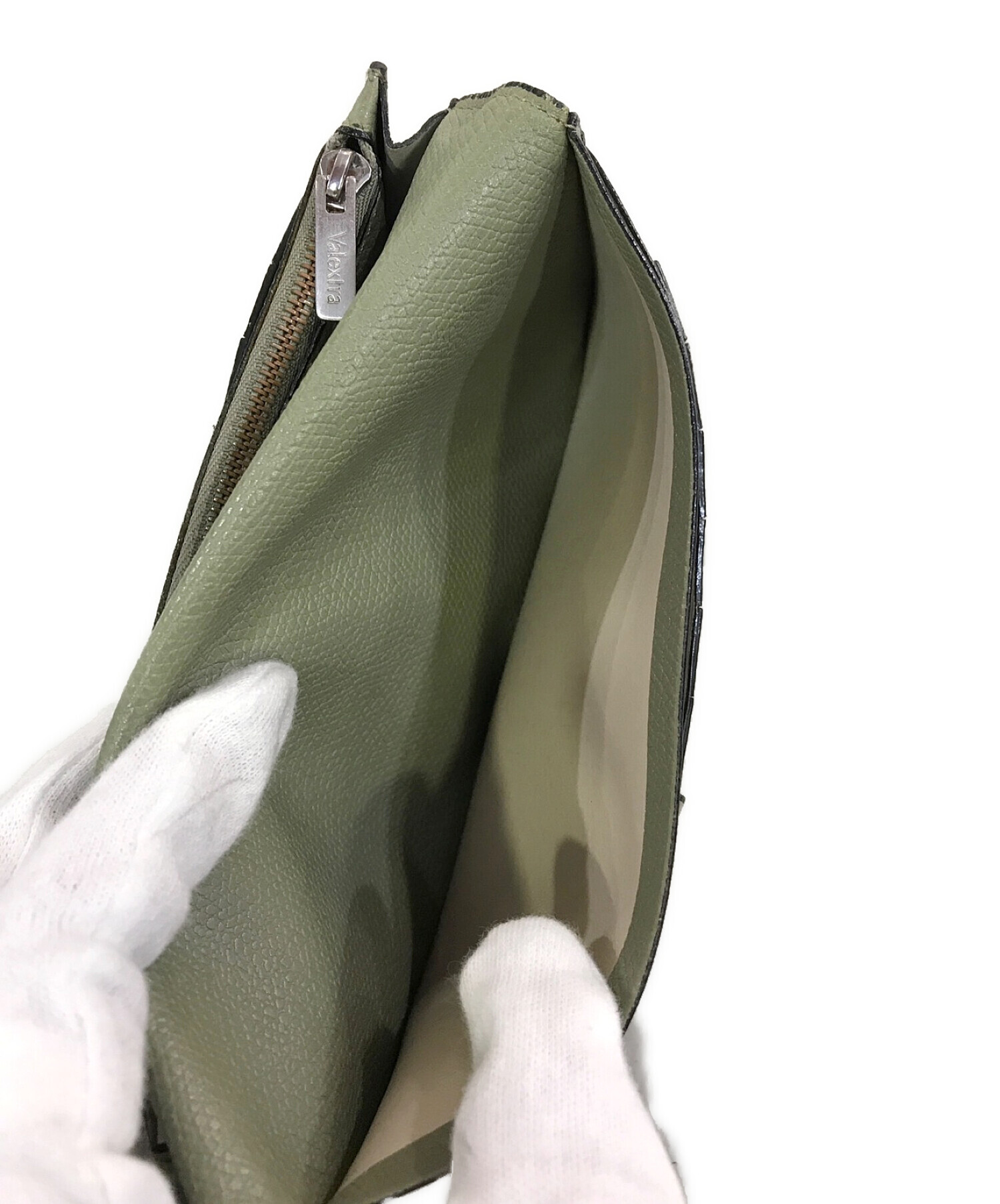 中古・古着通販】Valextra (ヴァレクストラ) 長財布 グリーン