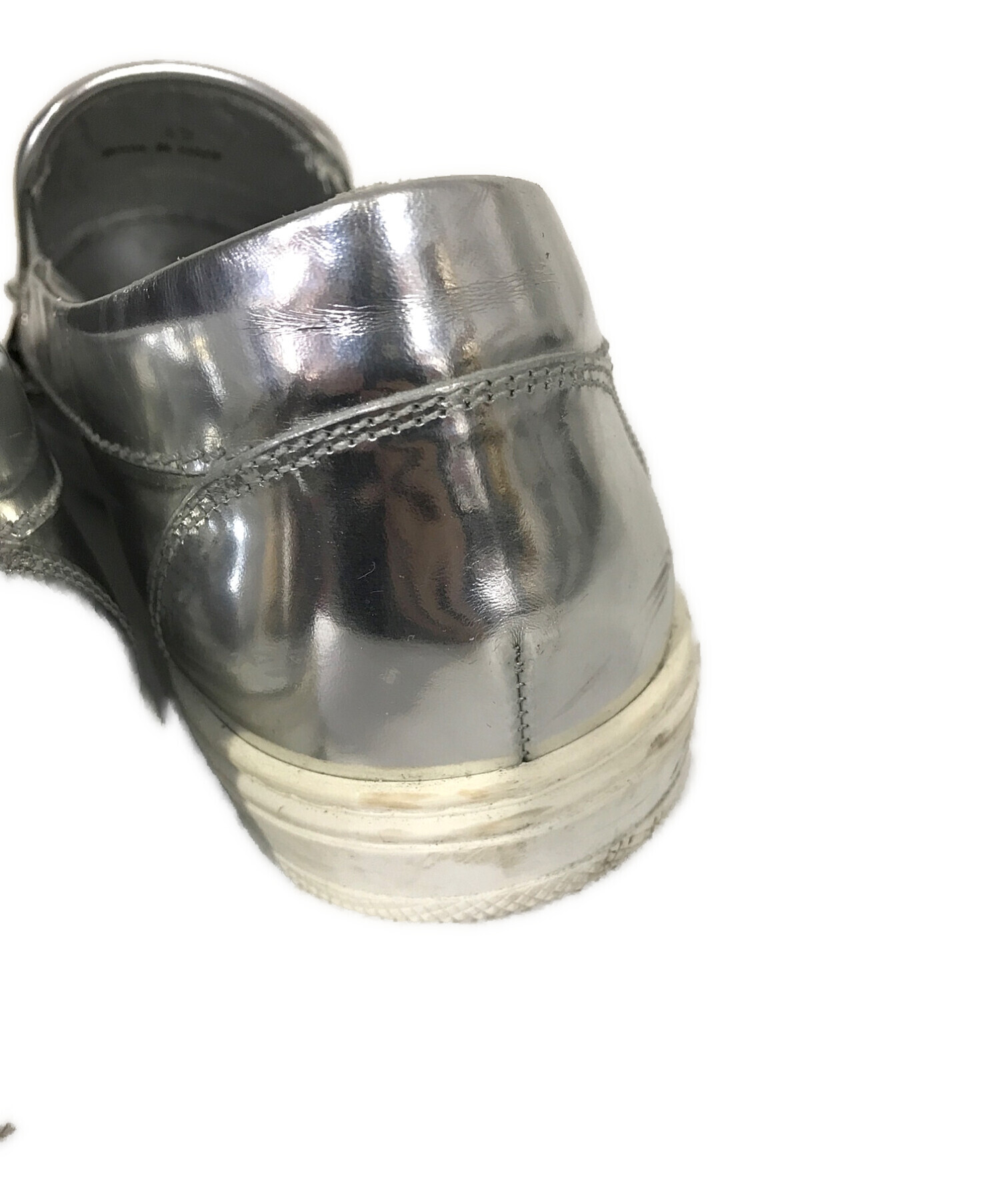 中古・古着通販】JIMMY CHOO (ジミーチュウ) スリッポン シルバー 