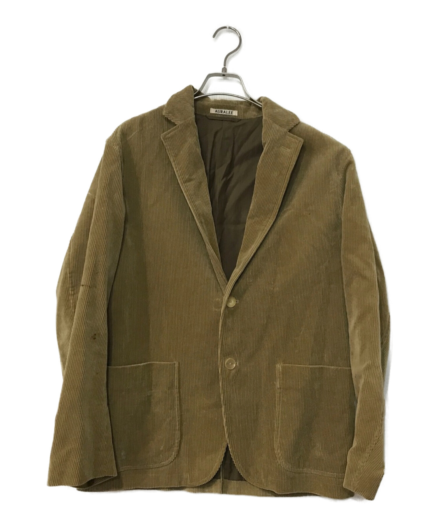未使用　AURALEE ウォッシュドコーデュロイジャケット サイズ3 中古・古着通販】AURALEE (オーラリー) WASHED CORDUROY JACKET