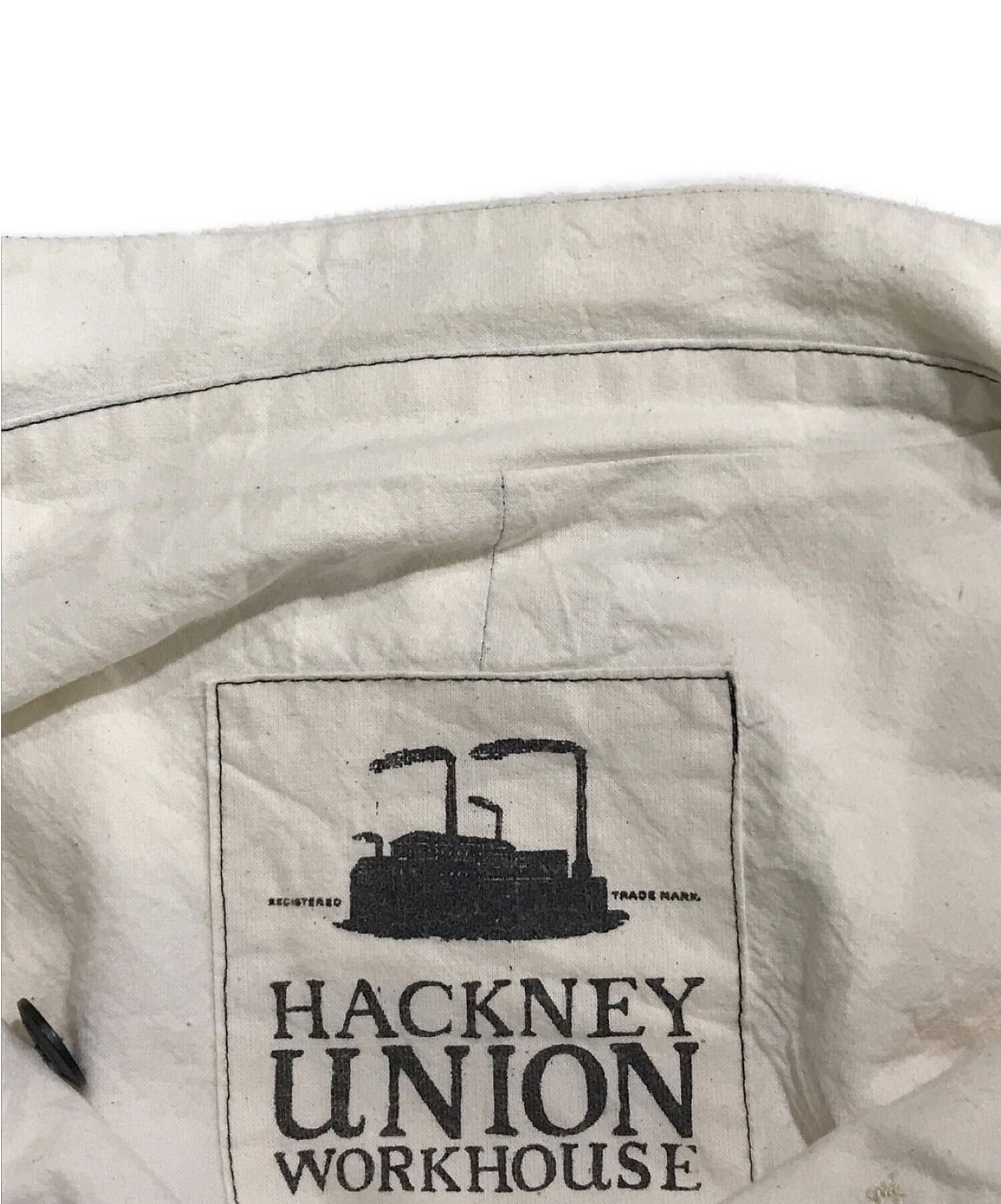 Hackney Union Work House カジュアルシャツ L グレー 【古着】【中古】【送料無料】 中古・古着通販】HACKNEY UNION WORKHOUSE (ハックニーユニオン ワーク