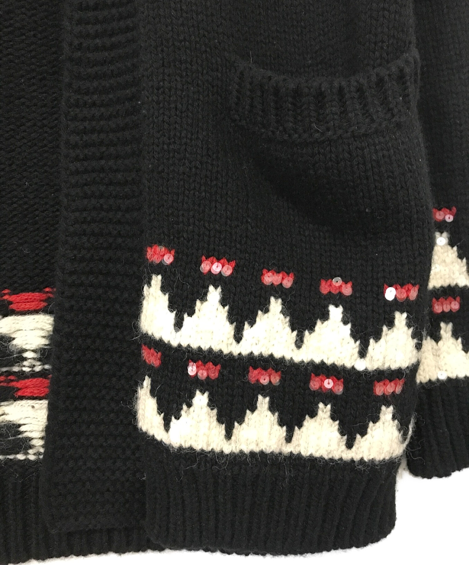 サンローランsaint laurent カーディガンスパンコール