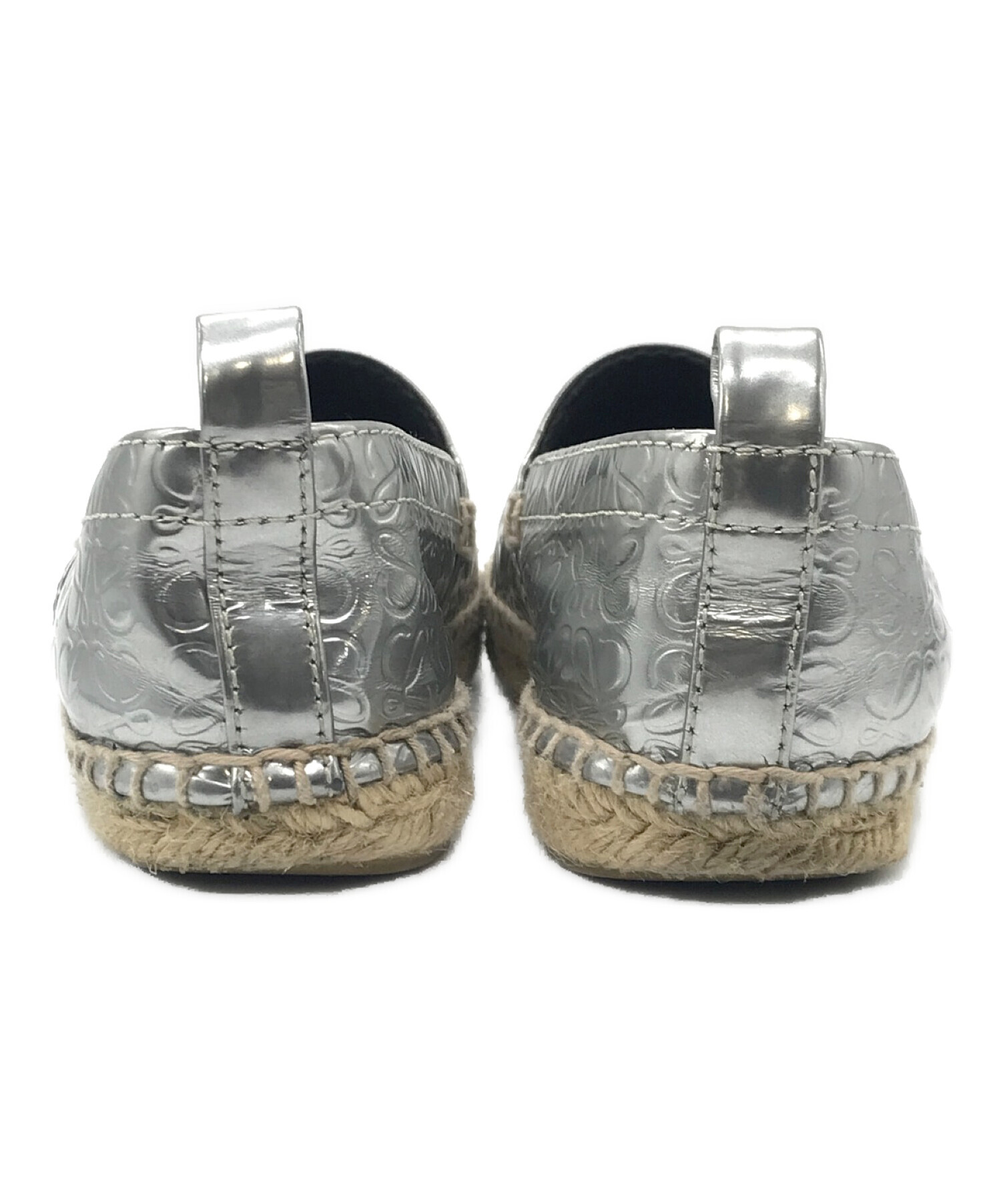 中古・古着通販】LOEWE (ロエベ) エスパドリーユ シルバー サイズ:36