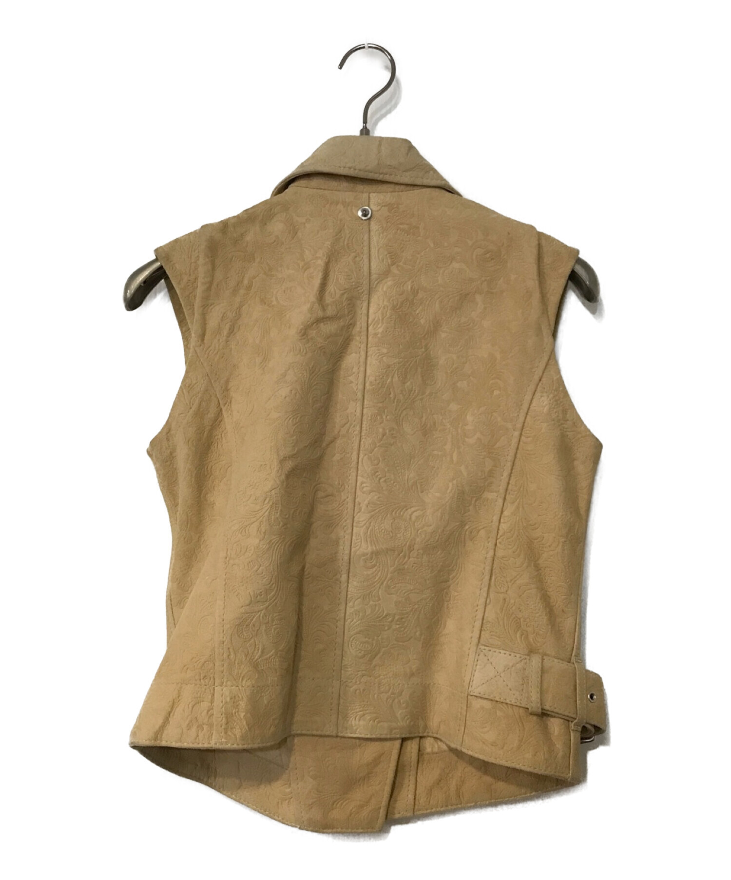 中古・古着通販】DIESEL (ディーゼル) 羊革ダブルライダースベスト