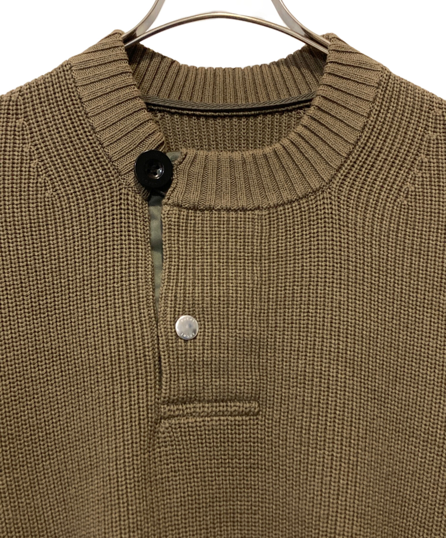 中古・古着通販】sacai (サカイ) Nylon Twill x Knit Pullover