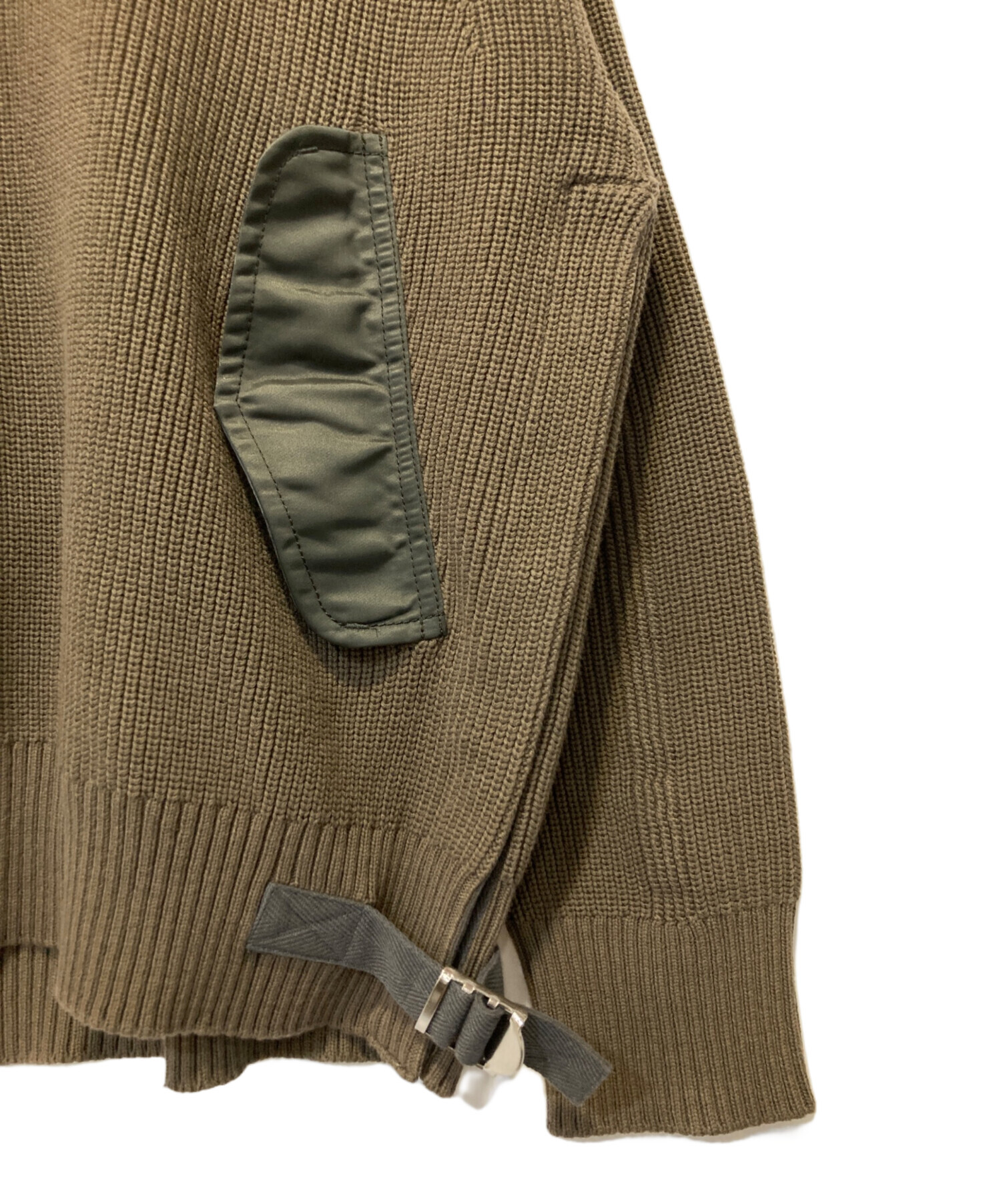 中古・古着通販】sacai (サカイ) Nylon Twill x Knit Pullover