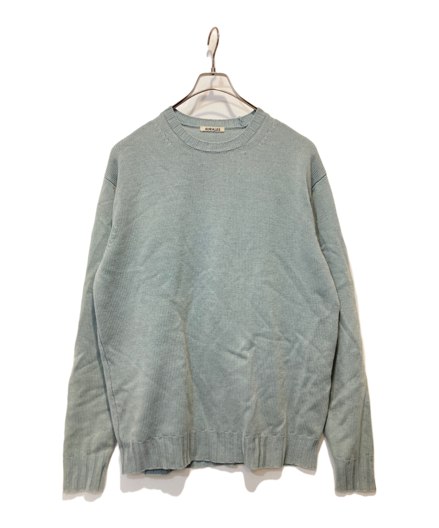 中古・古着通販】AURALEE (オーラリー) WASHED FRENCH MERINO KNIT P/O 