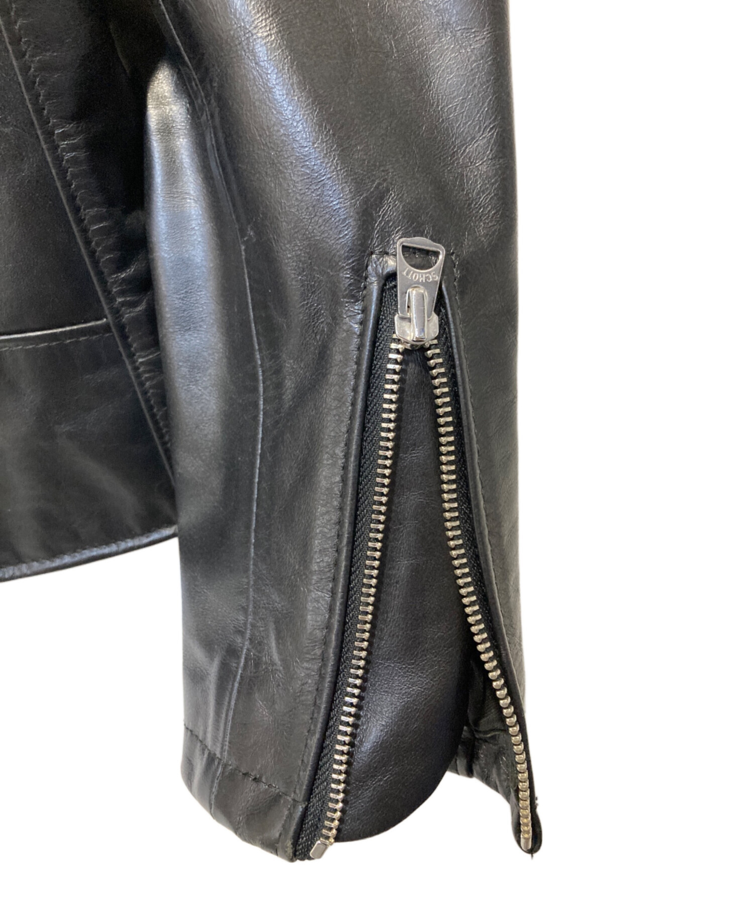 中古・古着通販】Schott (ショット) レザージャケット ブラック サイズ