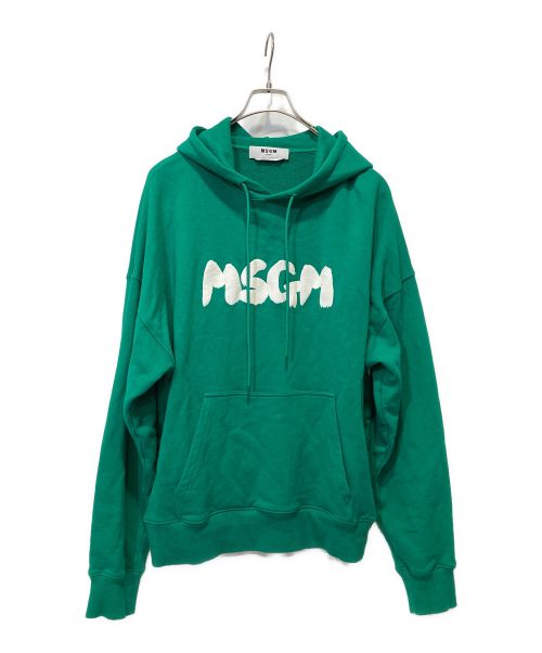 2017AW  新作✨ MSGM ロゴプリントパーカー 正規 新品 タグ付き MSGM（エムエスジーエム） パーカー ブラッシュロゴ パーカー「Basic