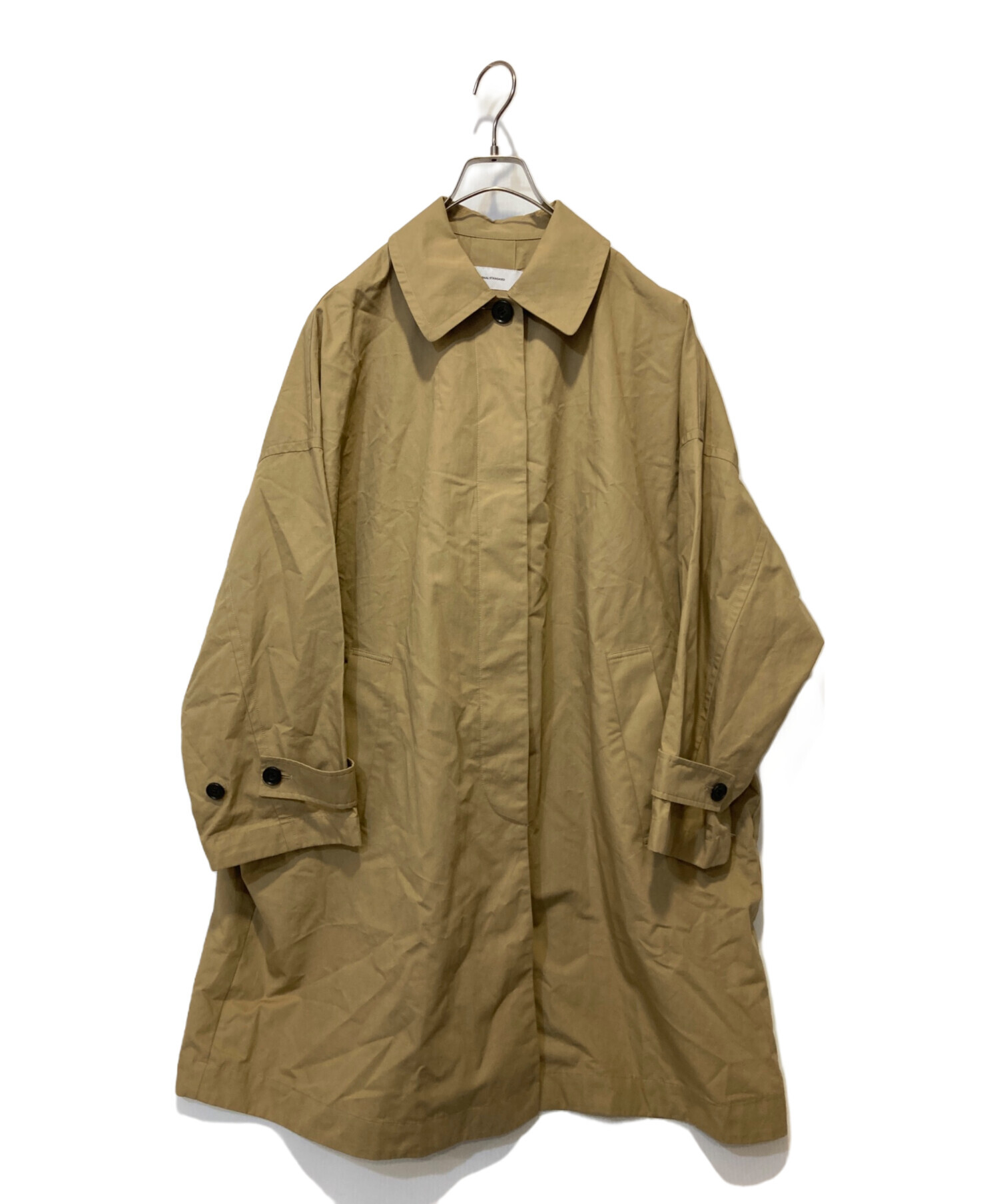 未使用 美品 ジャーナルスタンダード F ベージュ ワイド ステンカラーコート 中古・古着通販】JOURNAL STANDARD (ジャーナル スタンダード) ハイ