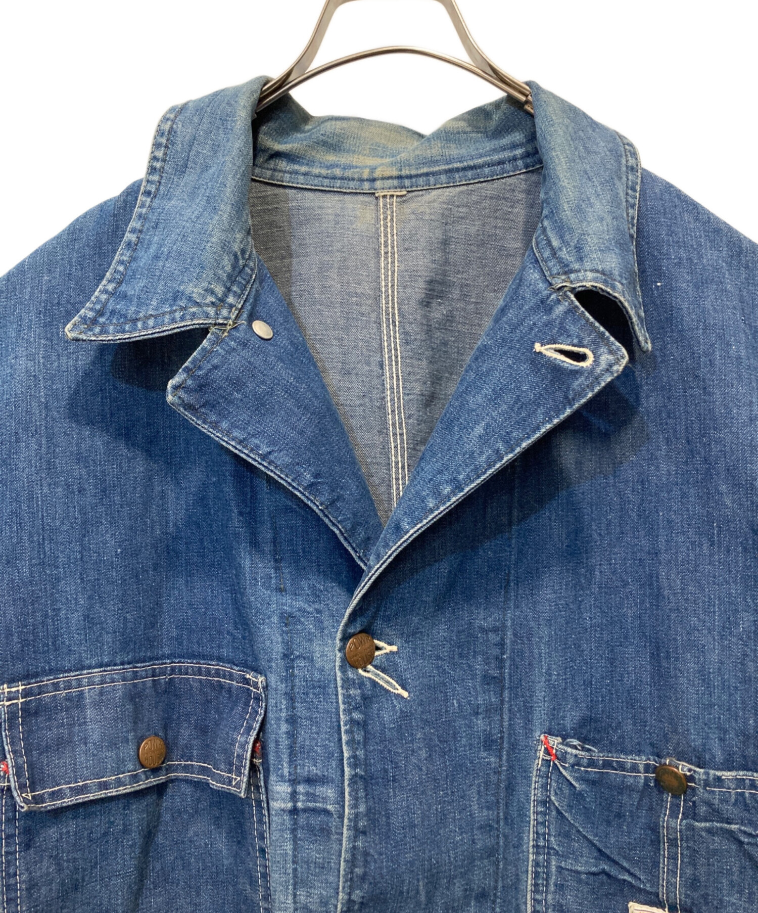 中古・古着通販】POWR HOUSE (パワーハウス) カバーオール インディゴ