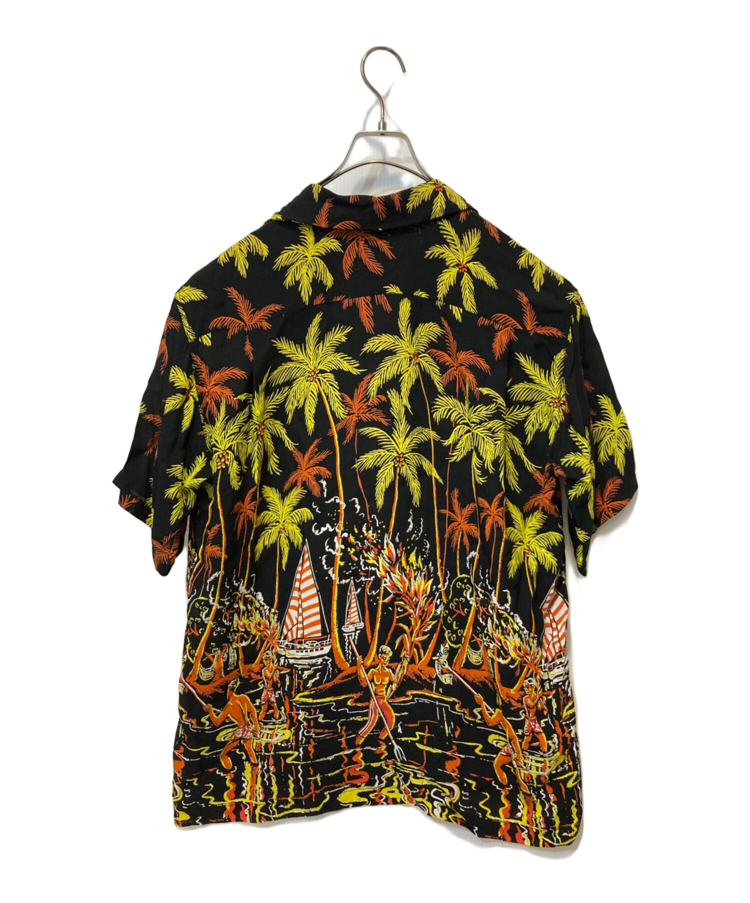 中古・古着通販】Sun Surf (サンサーフ) アロハシャツ ブラック サイズ 