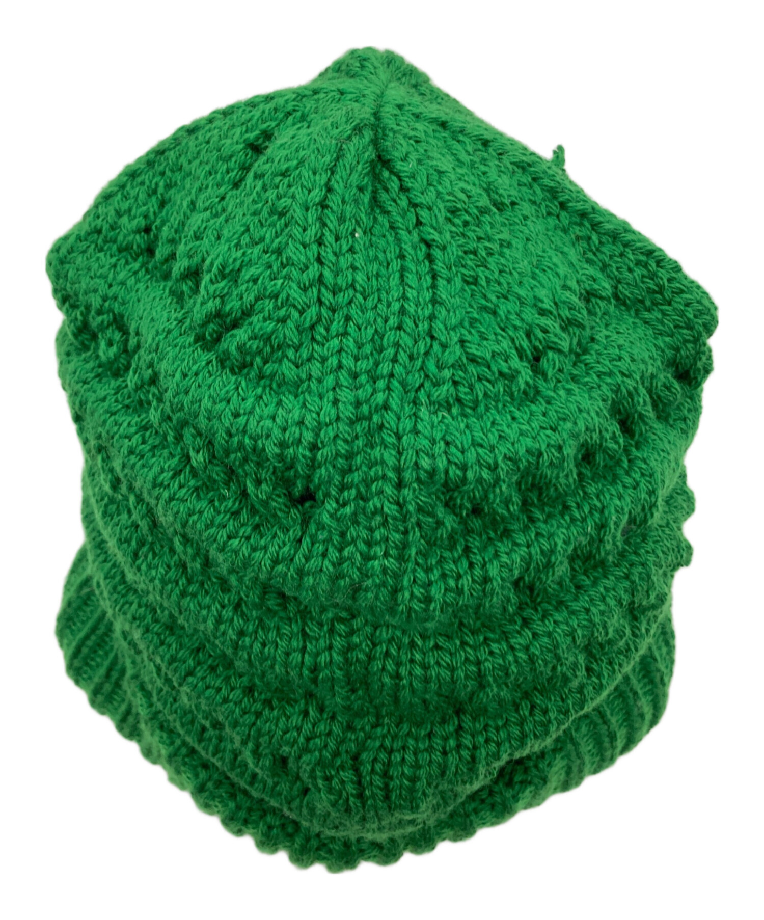 プラダスポーツ　ロゴ入りニット帽　カ－キ 中古・古着通販】PRADA (プラダ) ニット帽 グリーン サイズ:S