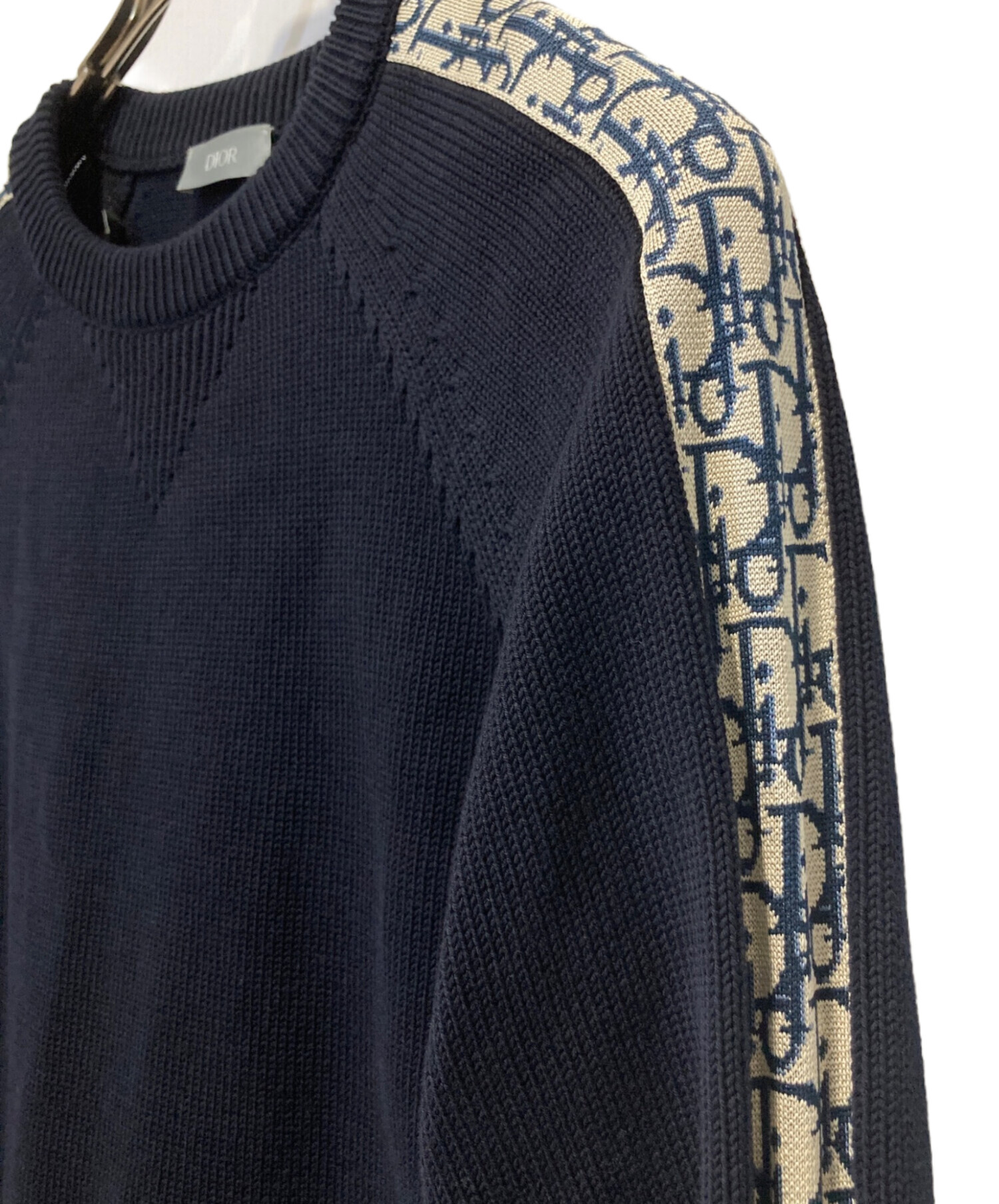 中古・古着通販】Dior (ディオール) オブリーククルーネックニット 