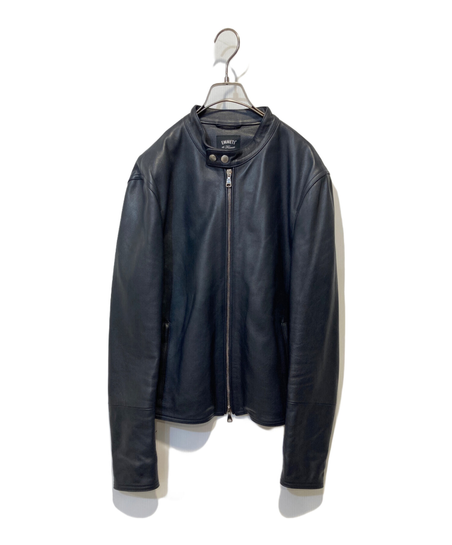 未使用エンメティ　シングルライダースレザージャケット EMMETI エンメティ ラムナッパレザー[本革]シングルライダース