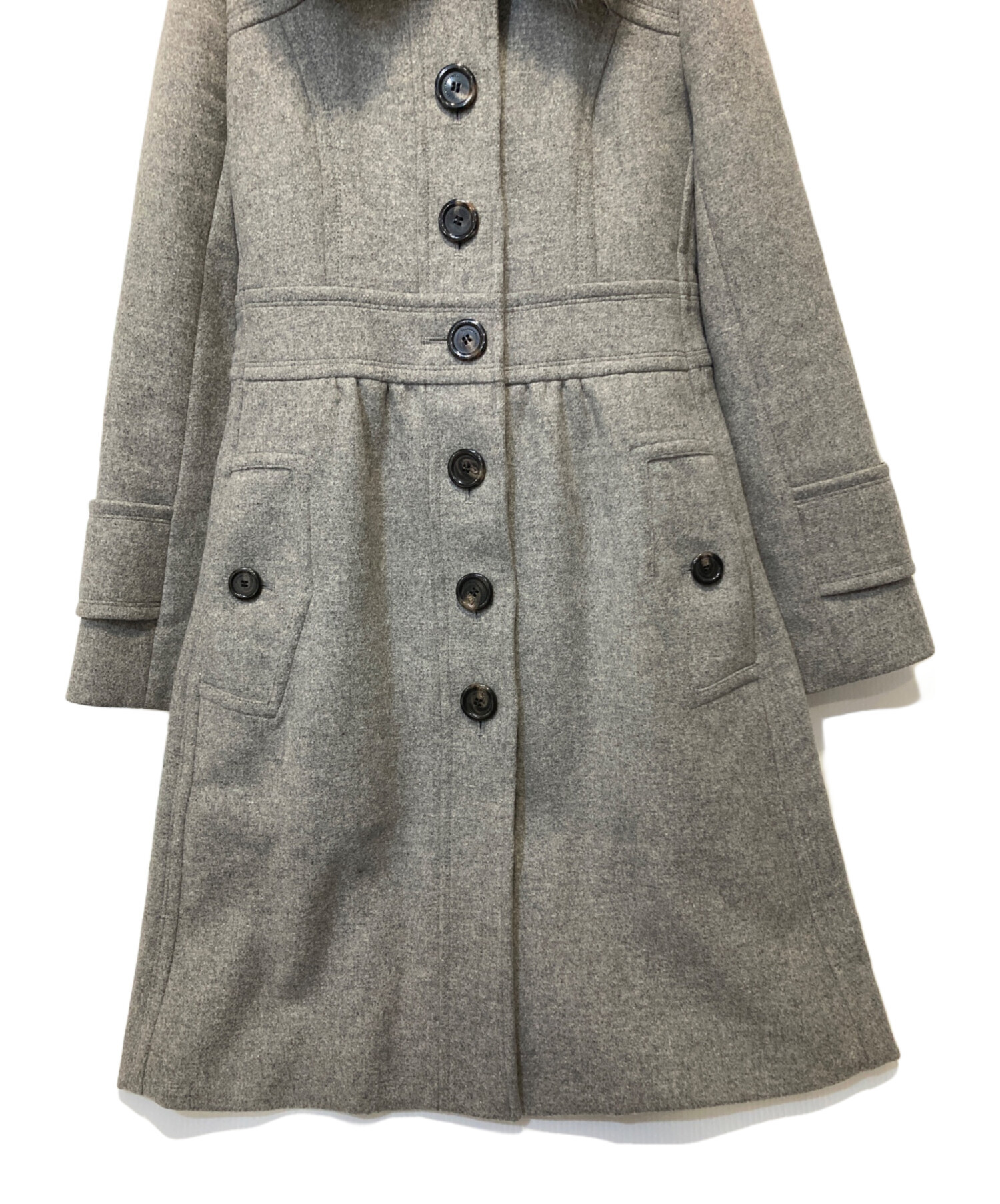 BURBERRY グレー ロングコート 38