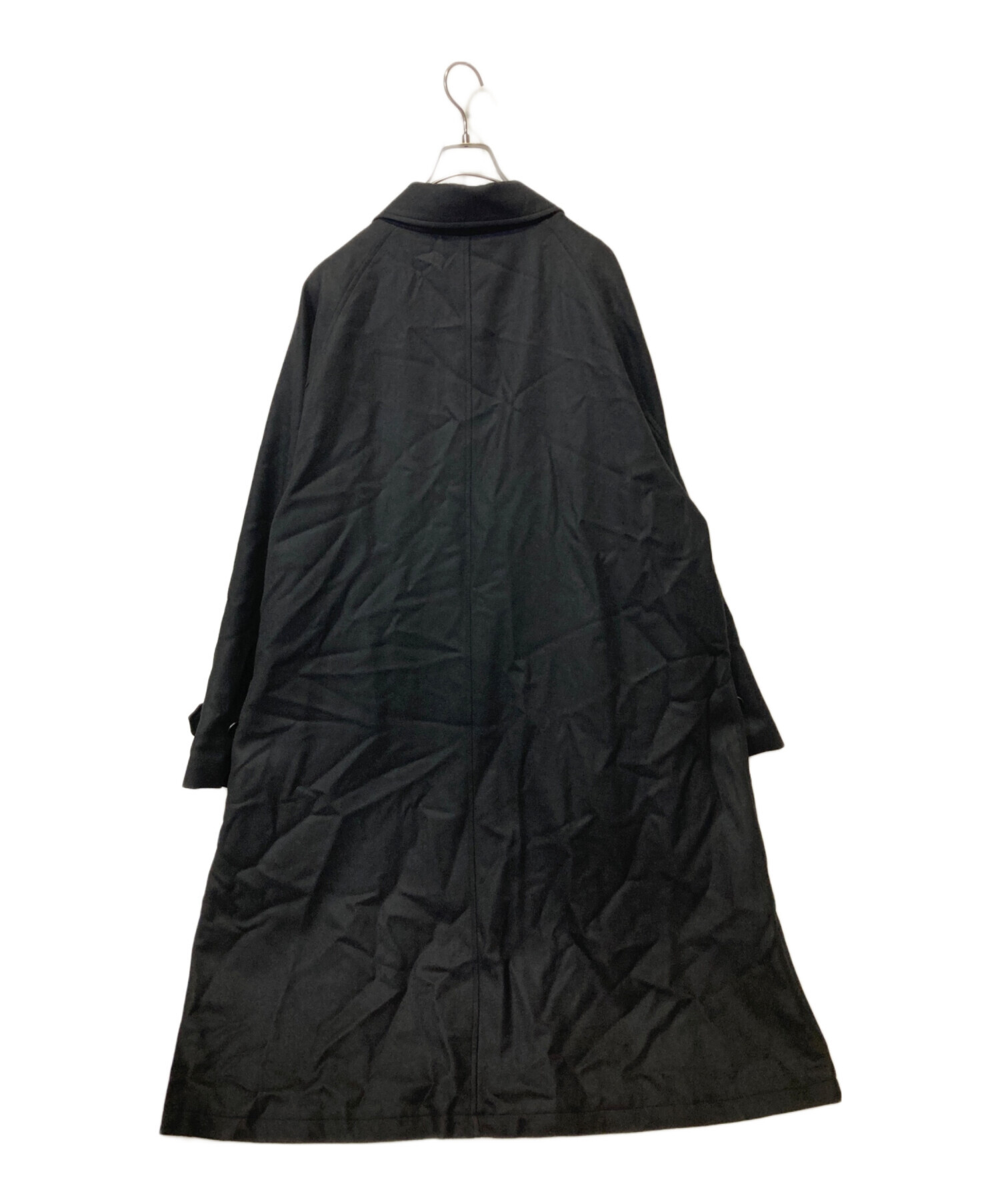 中古・古着通販】POLYPLOID (ポリプロイド) WOOL LONG COAT C ブラック 