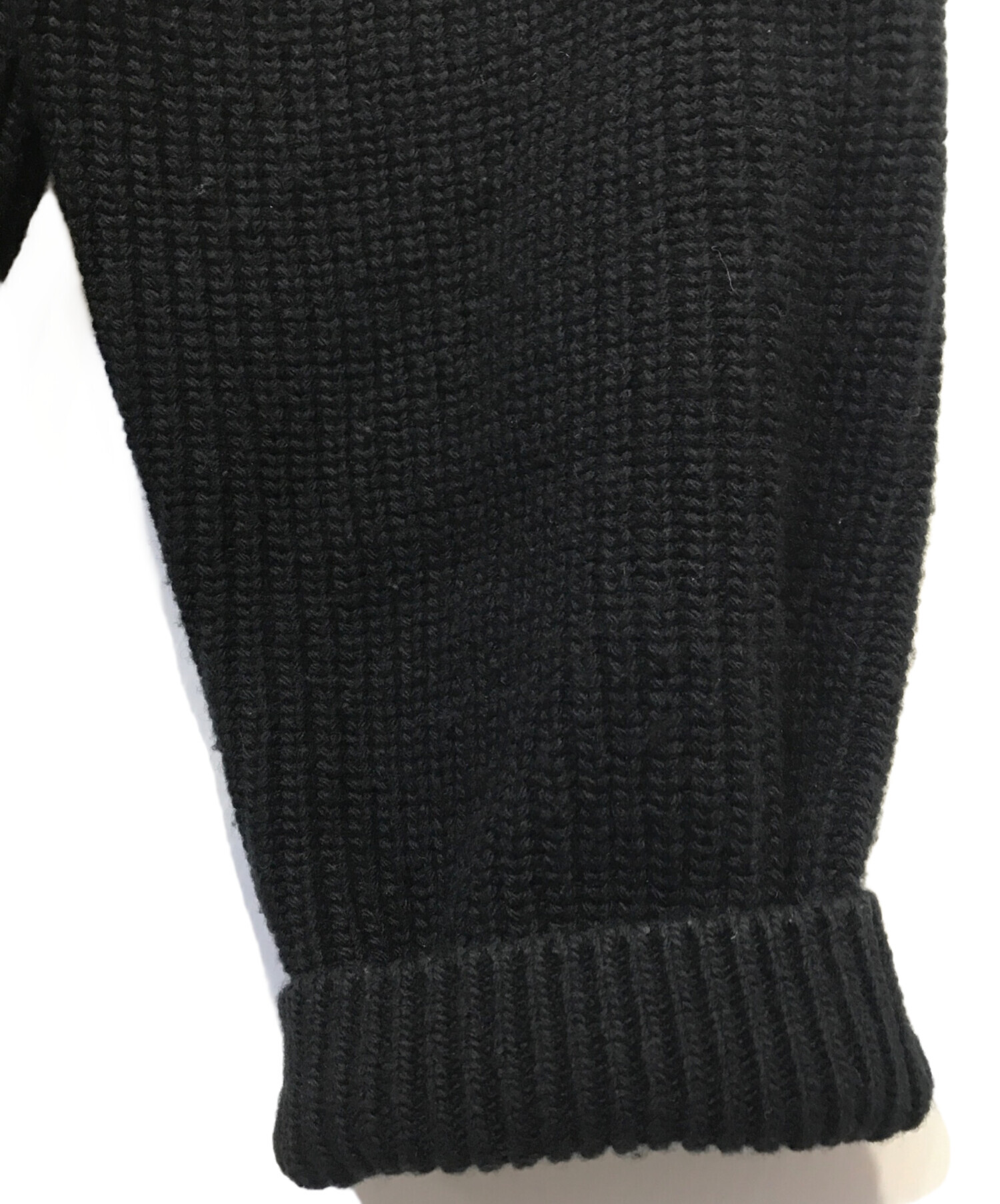 中古・古着通販】CELINE (セリーヌ) クルーネックロゴニット ブラック