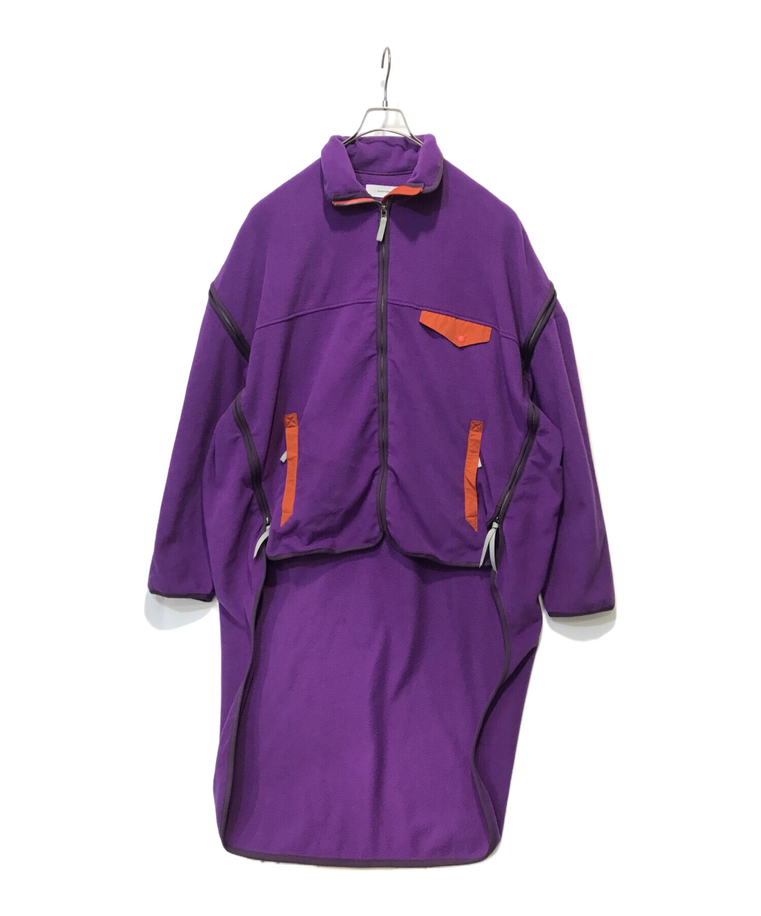 中古・古着通販】FACETASM (ファセッタズム) HIGH-LOW FLEECE ZIPPER